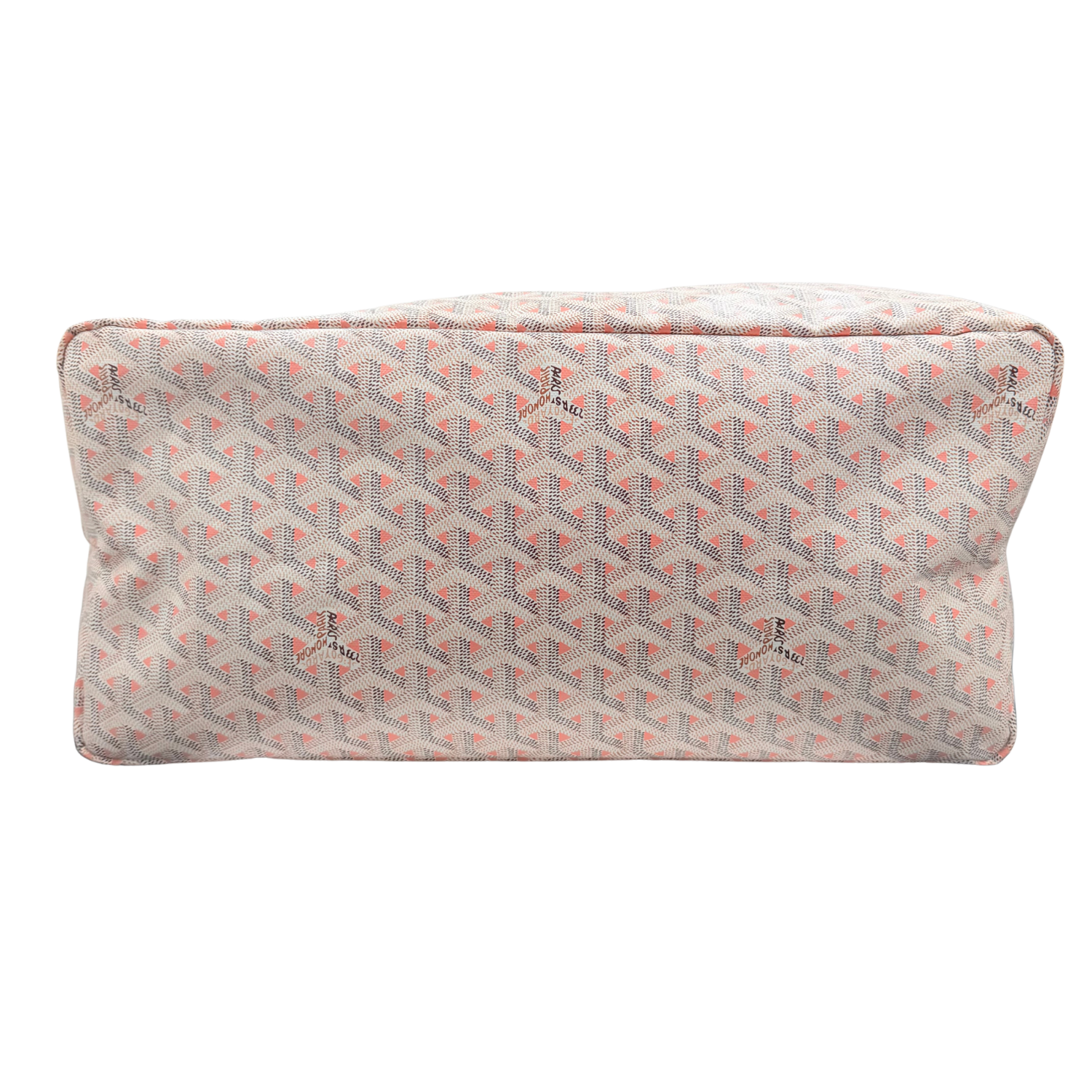 Goyard Goyardine Saint Louis Claire Voie GM Tote White & Pink