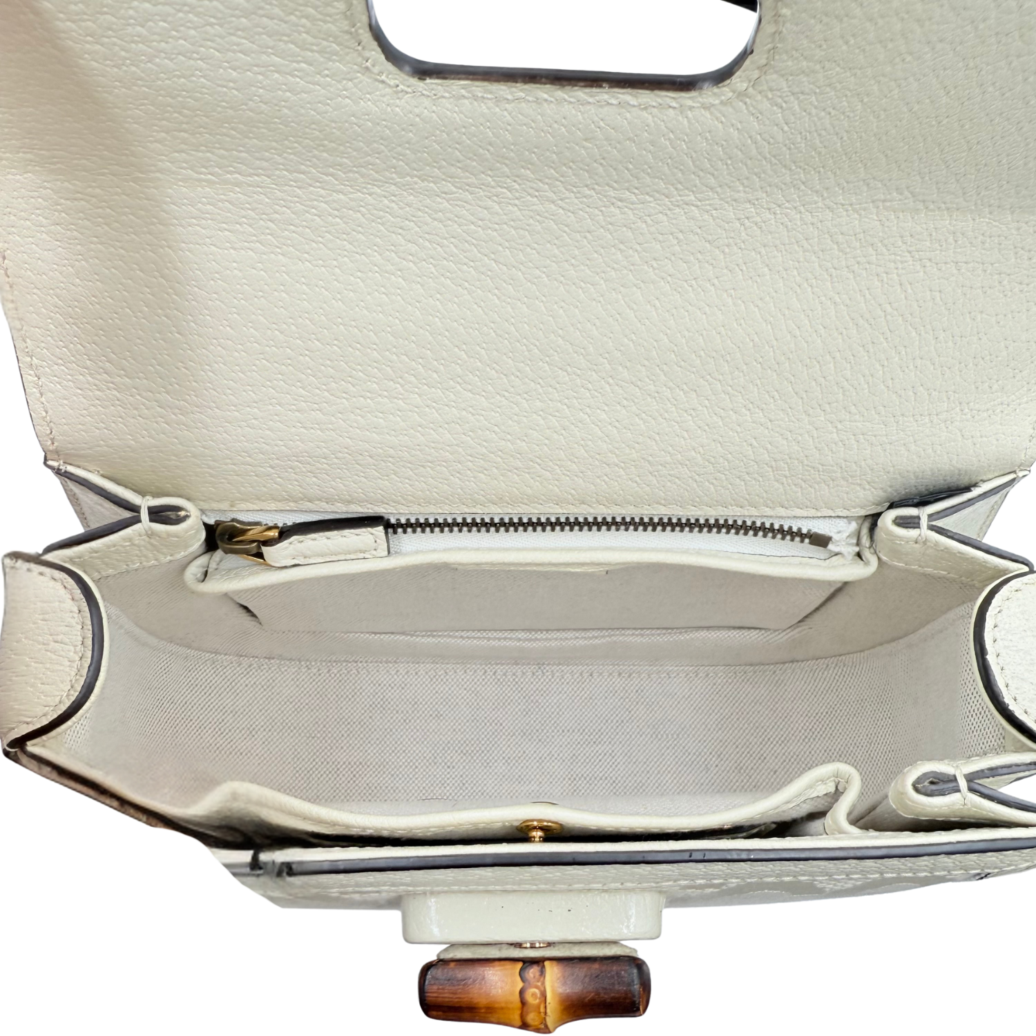 Gucci Small Bamboo 1947 Bag Cream