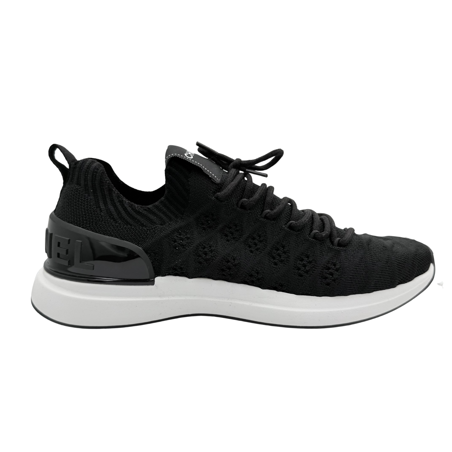 Chanel CC Slip On Low Top Sneakers Black