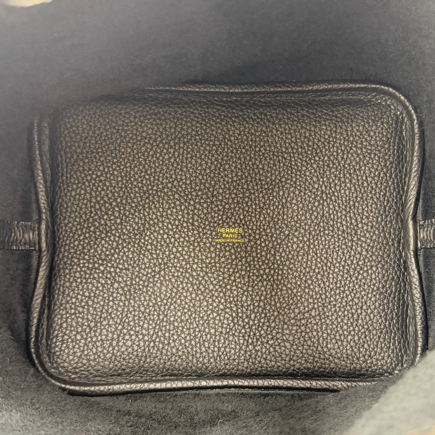 Hermès Picotin Lock 22 Clemence Black with Gold Hardware