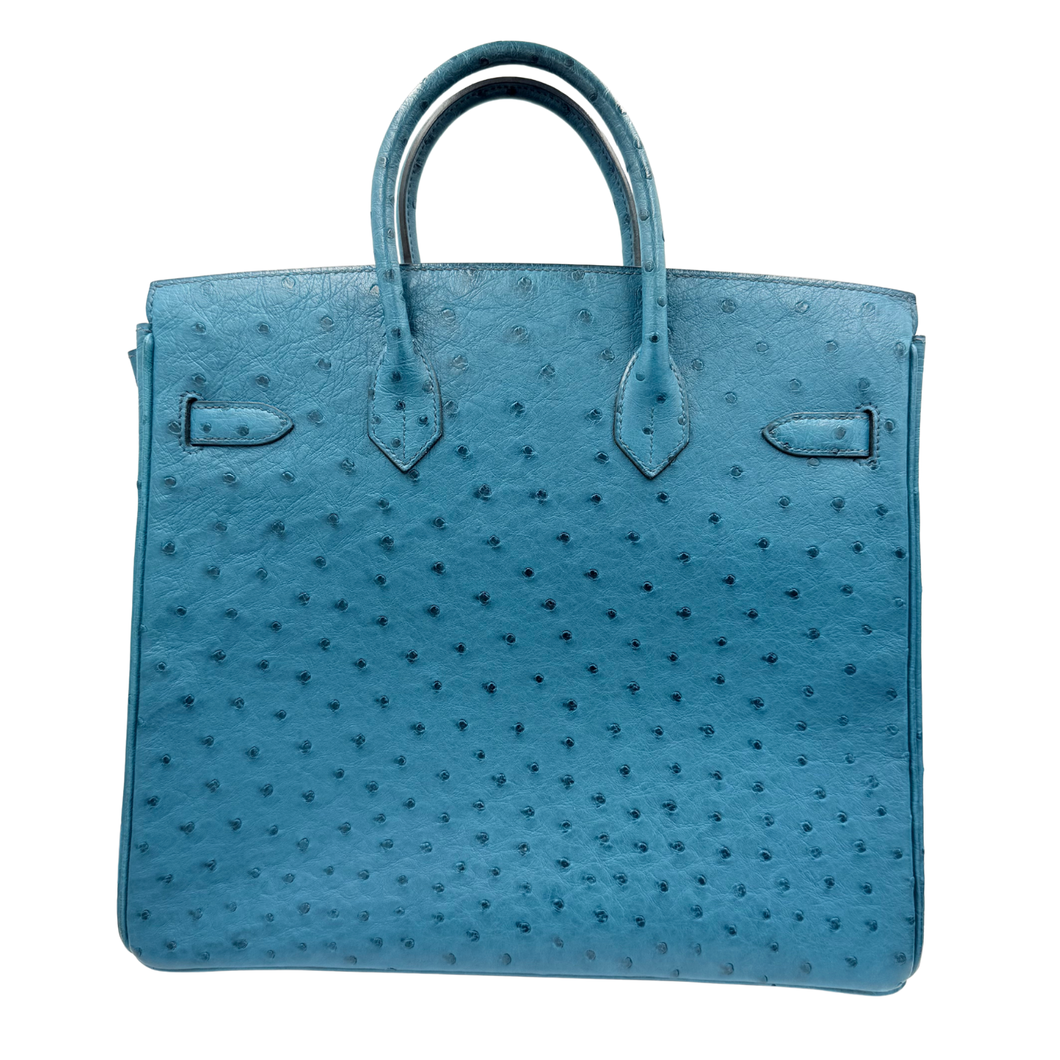 Hermès Ostrich Hac Birkin 32 A Bleu Roi