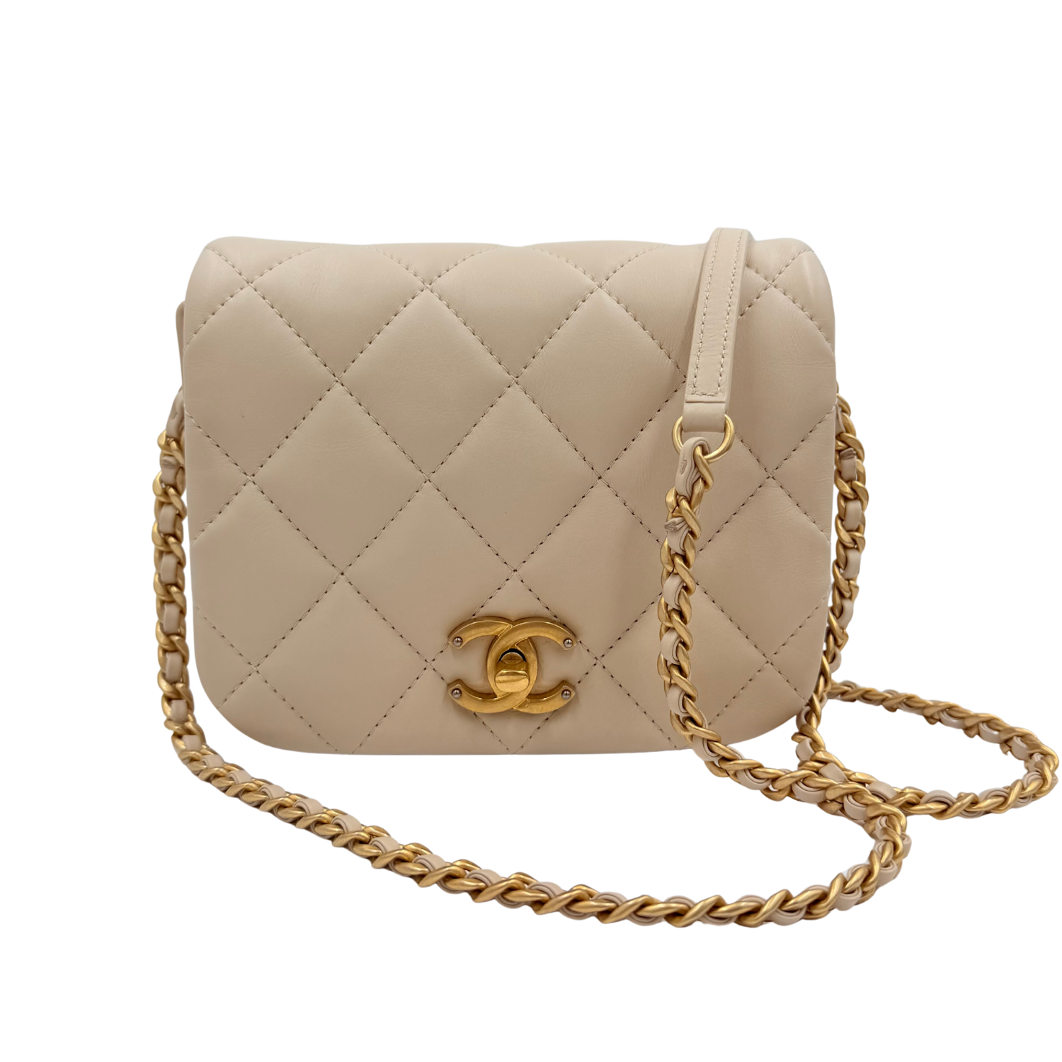 Chanel Mini Fashion Therapy Bag Cream