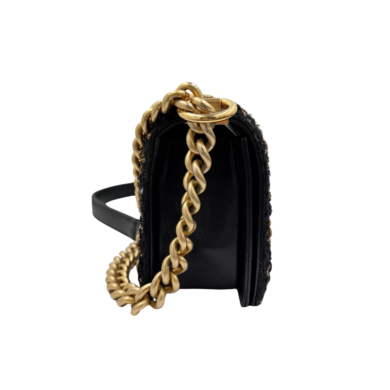Chanel Small Jacket Boy Bag Black