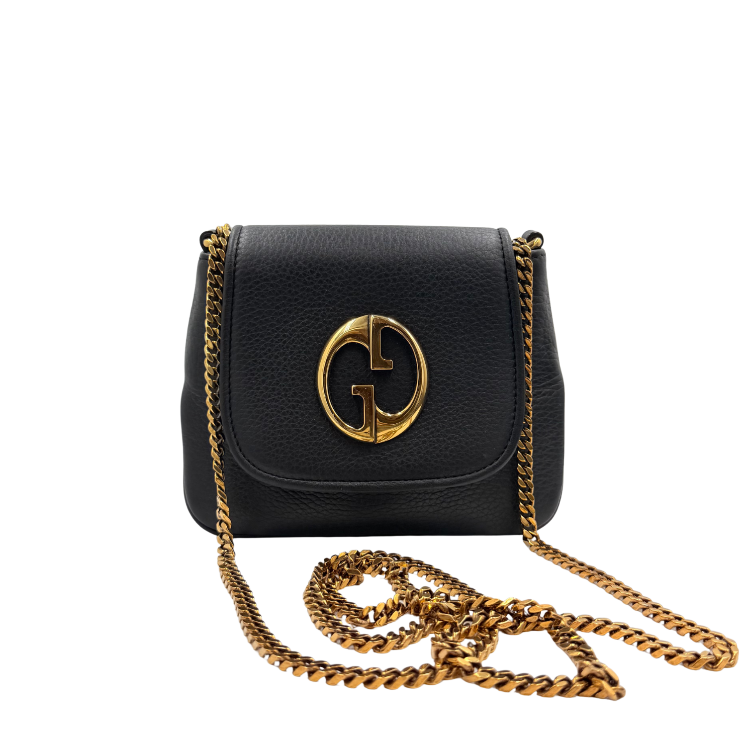 Small Pebbled Calfskin 1973 Shoulder Bag Black