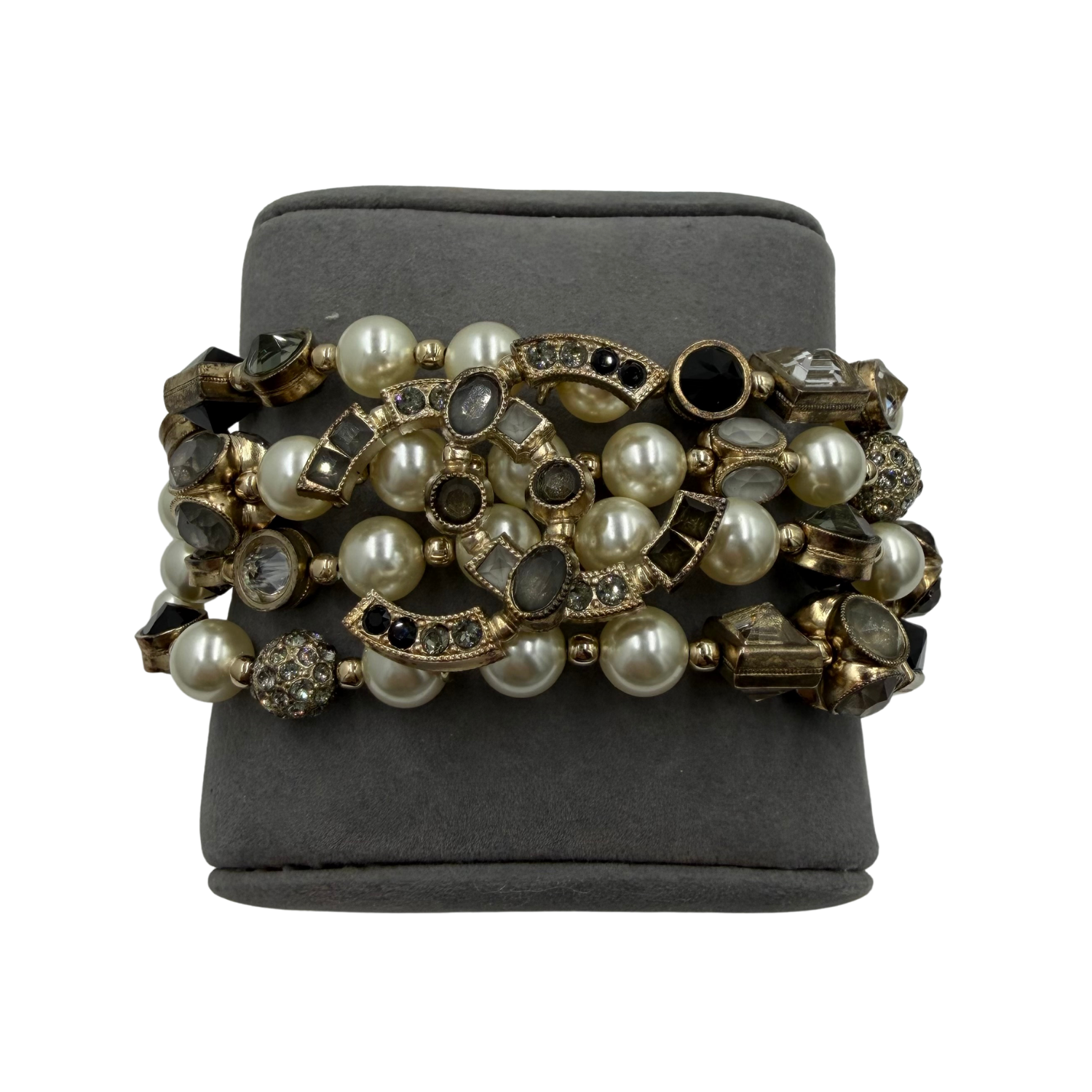 CC Crystal and Pearl Bracelet