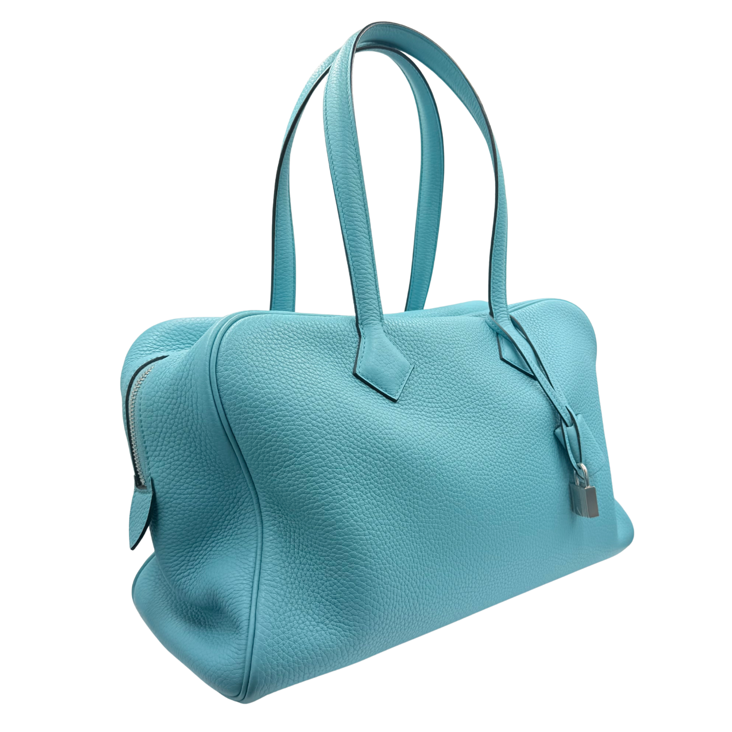Hermès Victoria II 35 Bleu Saint Cyr