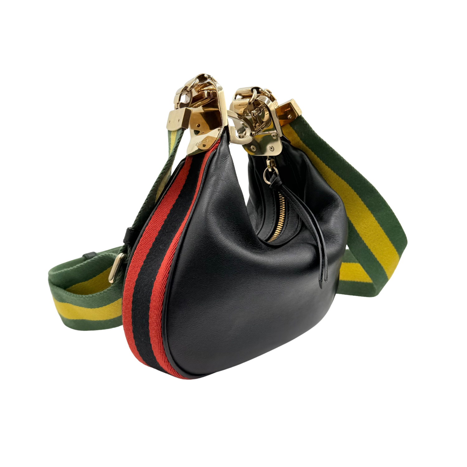Gucci Small Attache Shoulder Bag Black
