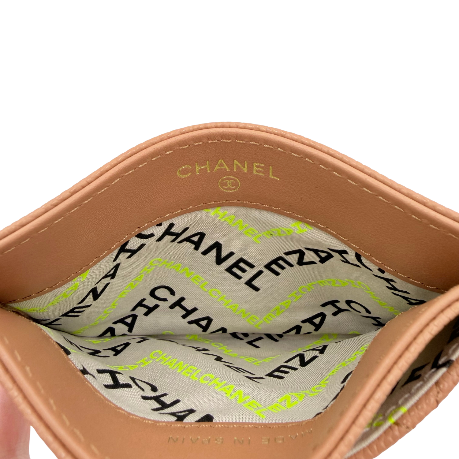 Chanel Interlocking CC Logo Cardholder Caramel