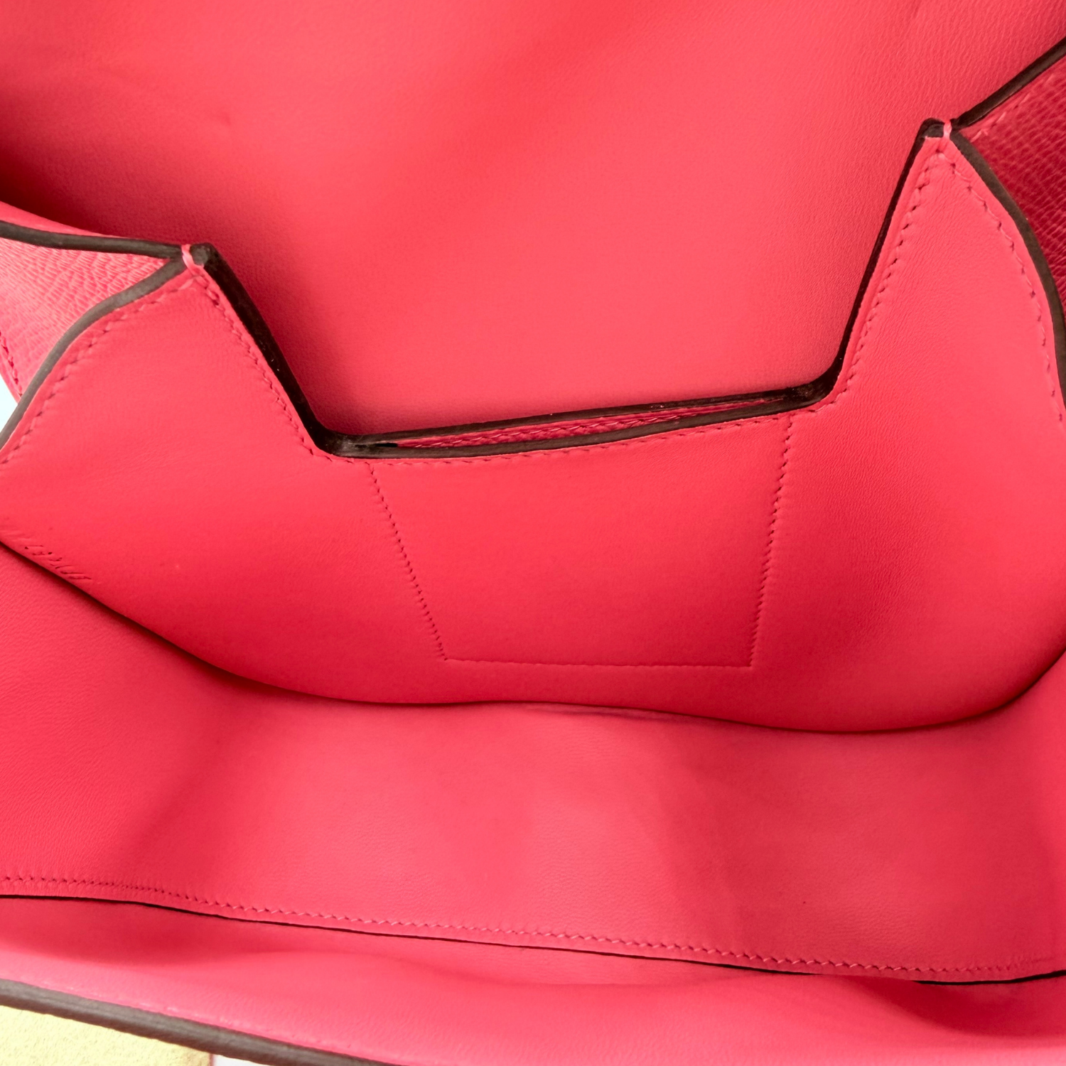 Hermès Mini Della Cavalleria Epsom Leather with Palladium Hardware Rose Azalee