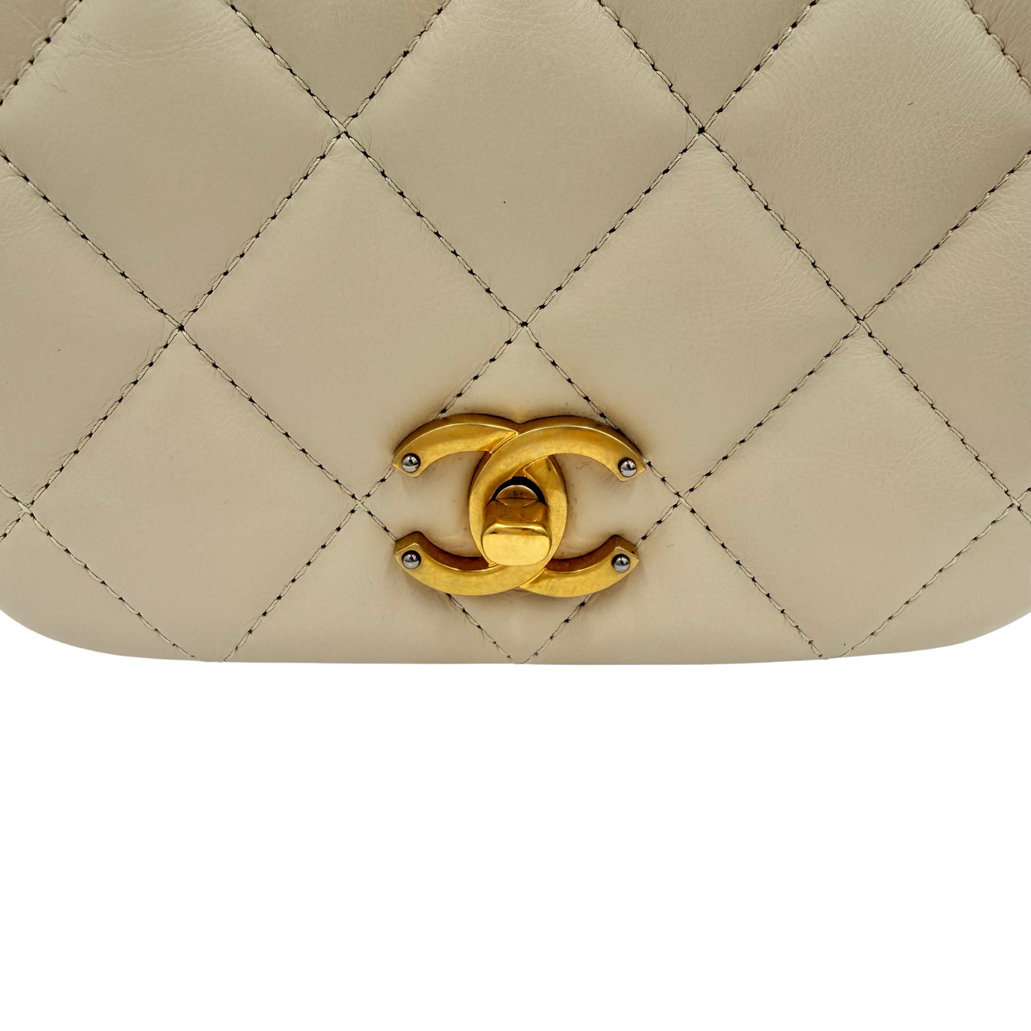 Chanel Mini Fashion Therapy Bag Cream