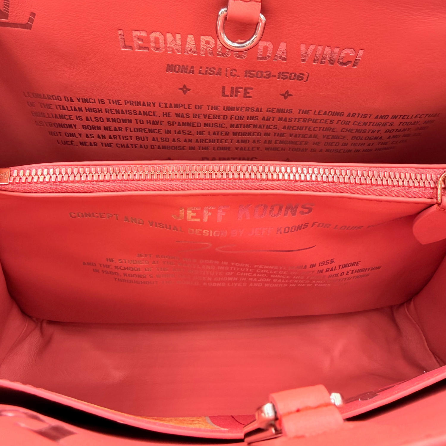 Louis Vuitton x Jeff Koons Masters Collection Montaigne MM Da Vinci