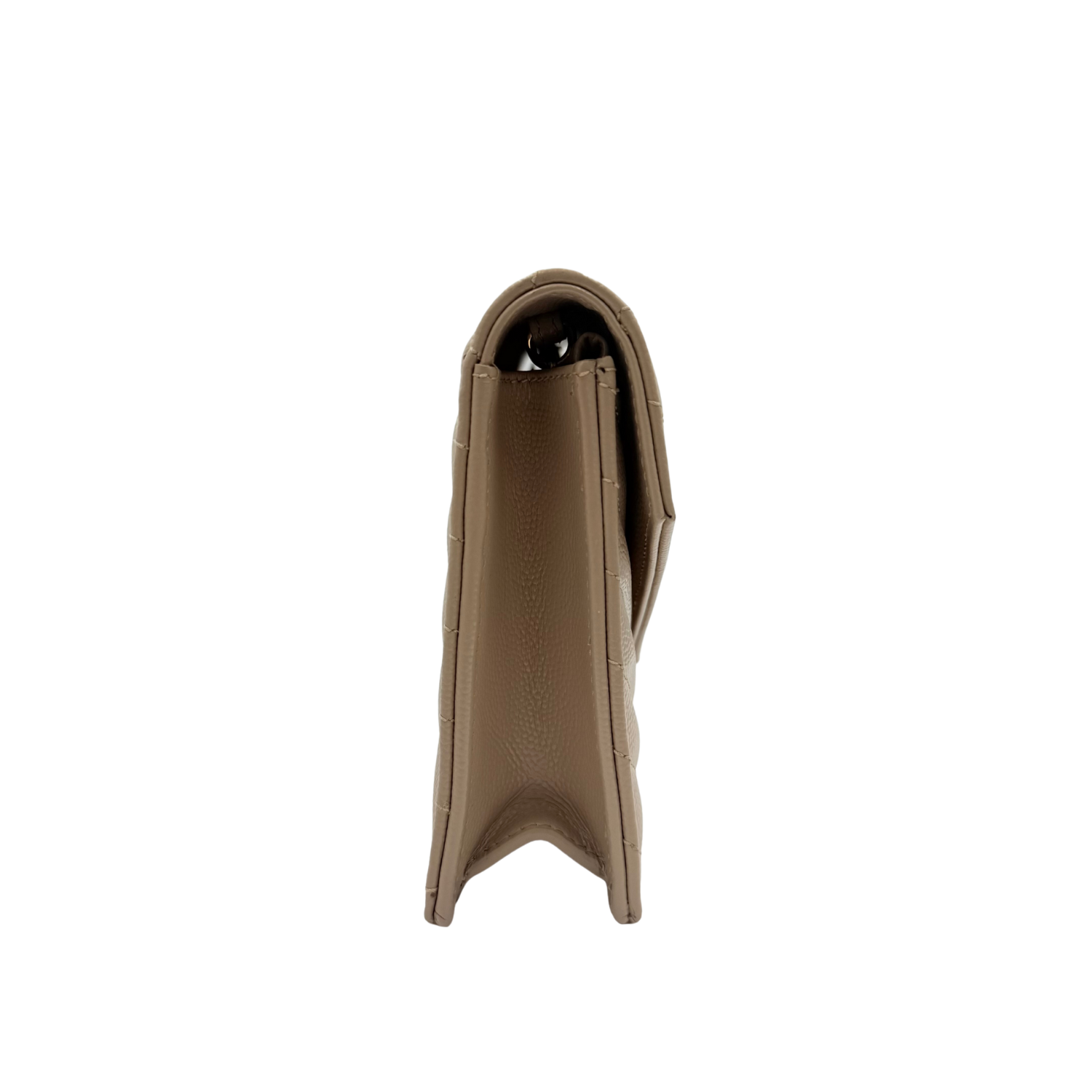 Yves Saint Laurent Chevron Envelope Flap Bag Tan