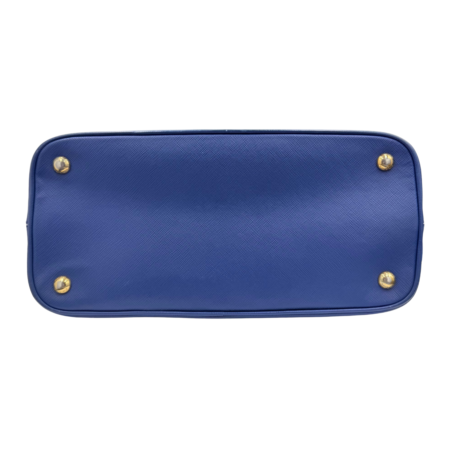Prada Vintage Saffiano Lux Medium Open Promenade Tote Bluette