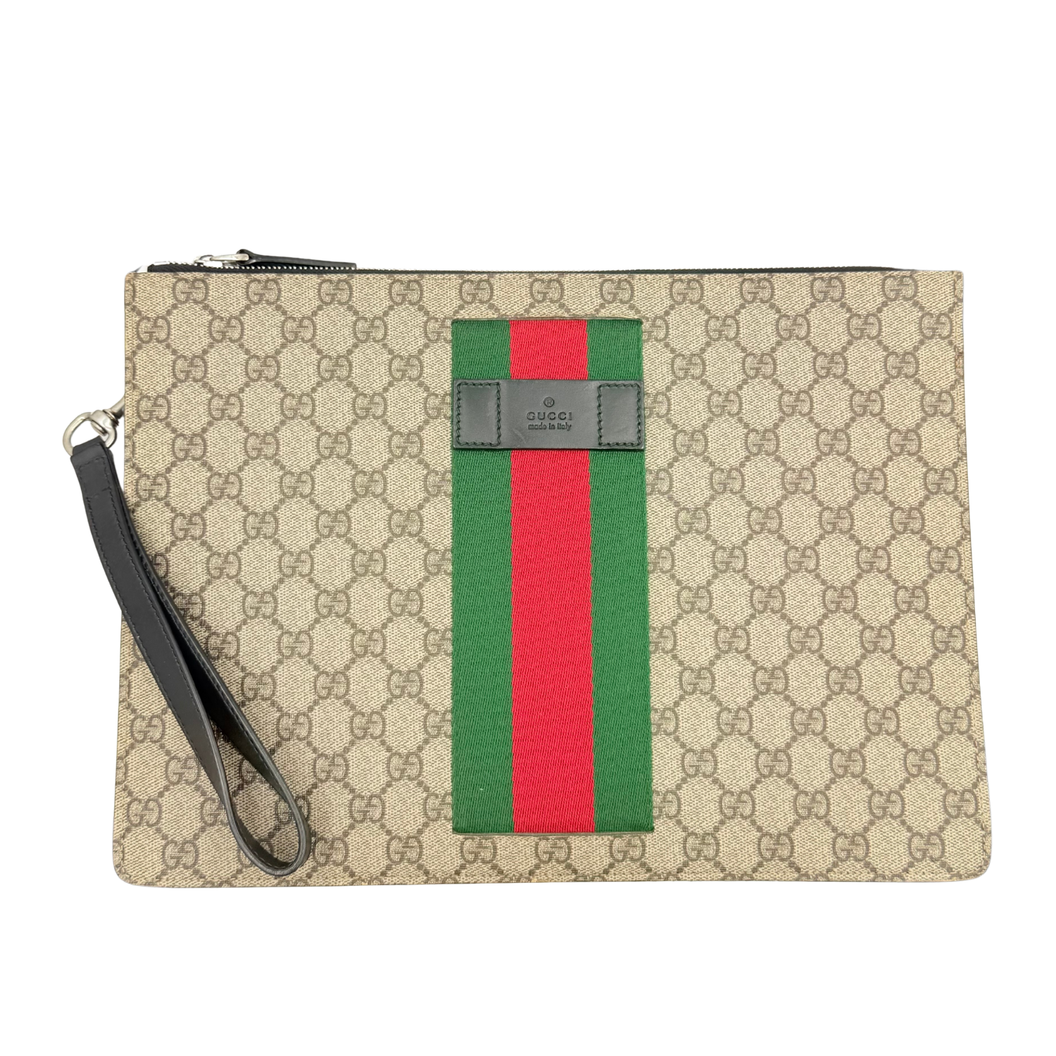 Large GG Supreme Ophida Wristlet