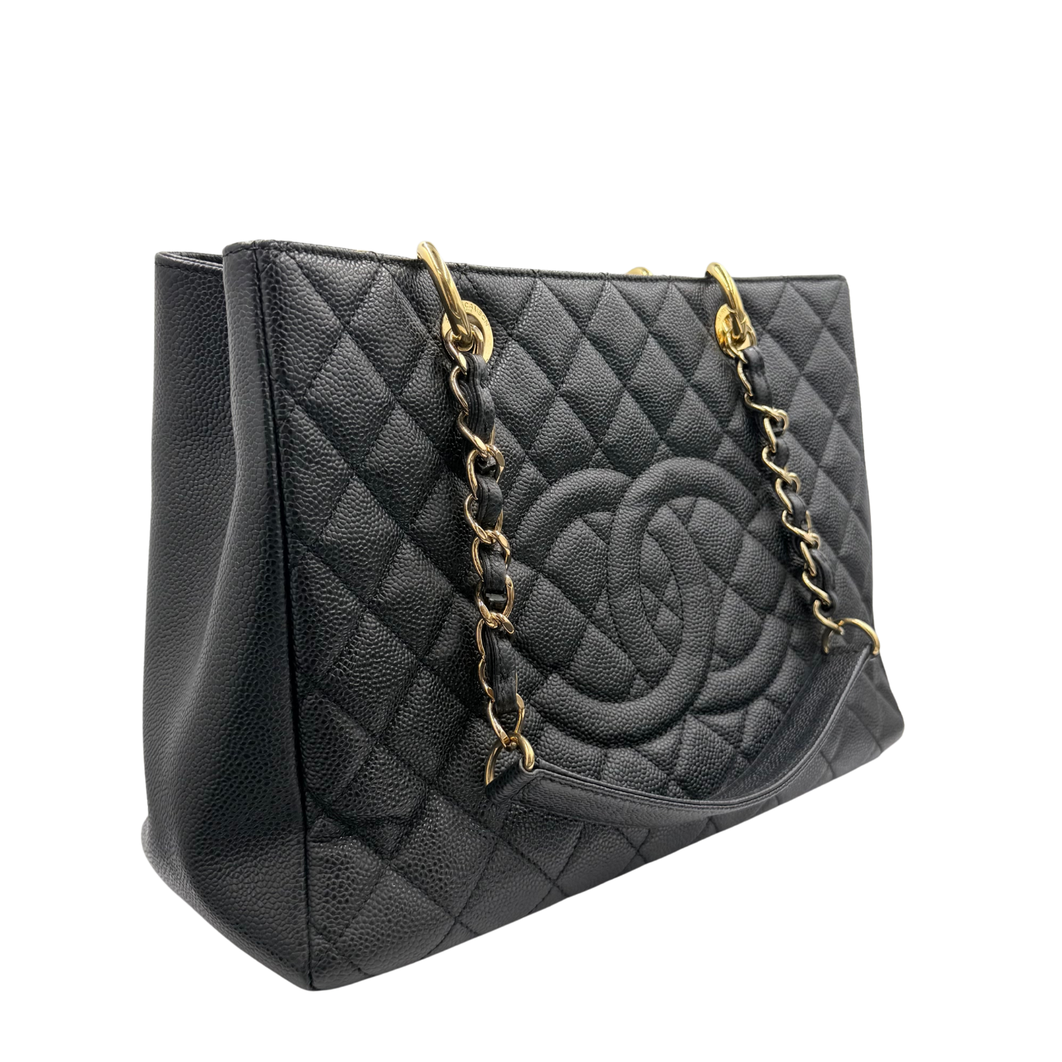 Chanel Caviar Quilted Grand Shopping Tote GST Black