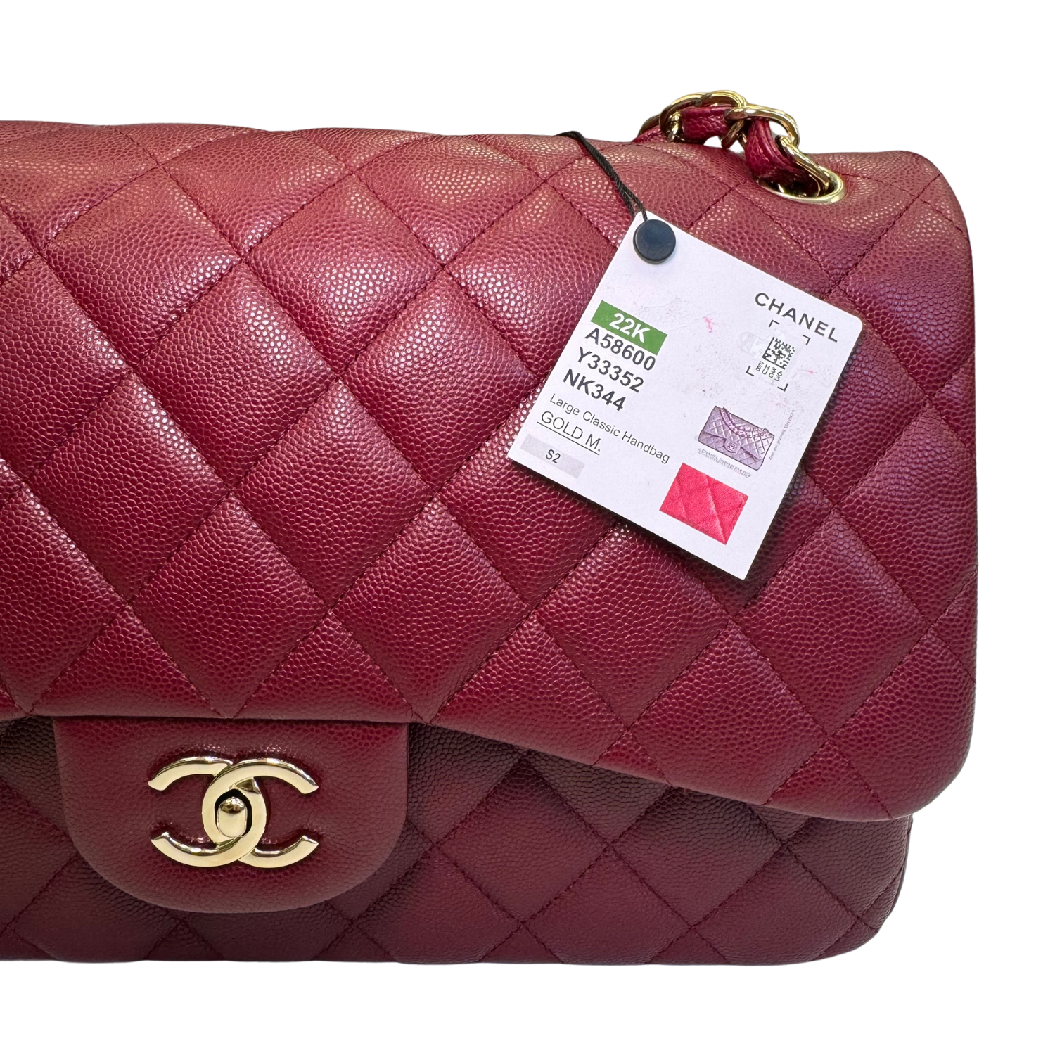 Chanel Jumbo Double Flap Classic Wine