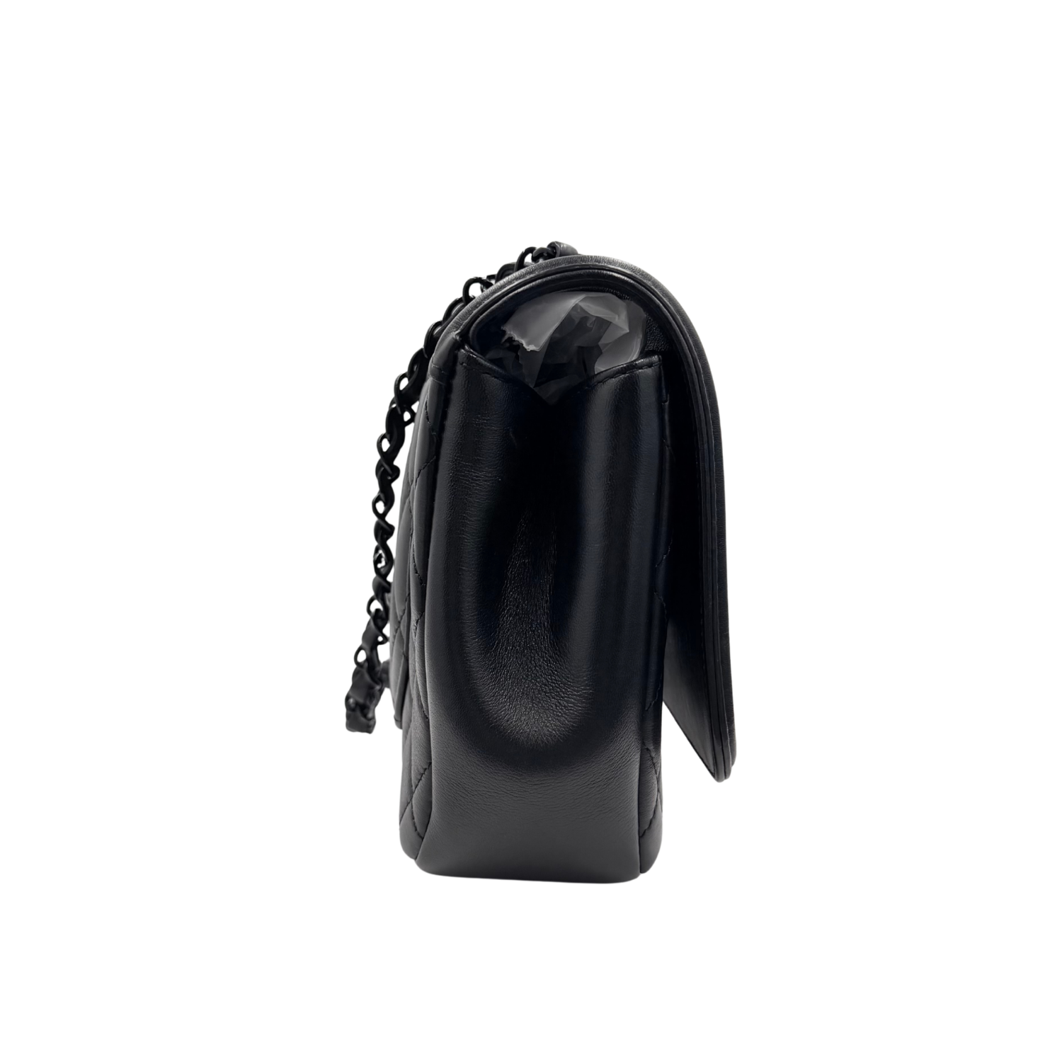 Medium CC So Black Filigree Flap Bag Black
