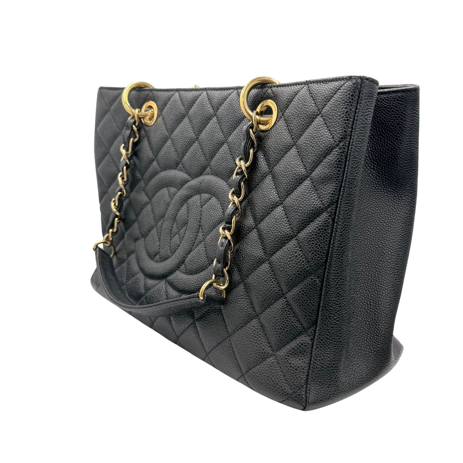 Chanel Caviar Quilted Grand Shopping Tote GST Black