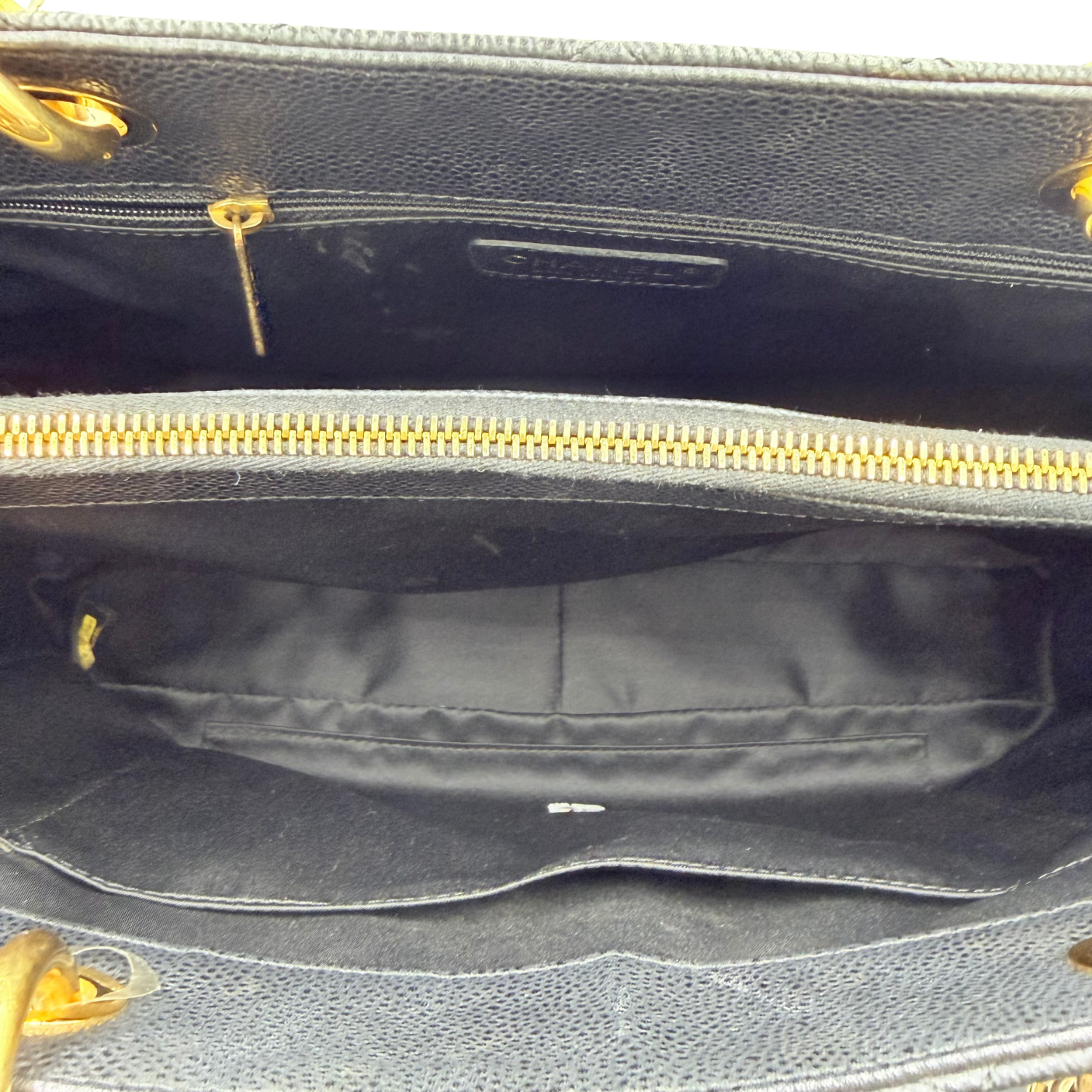 Chanel Caviar Quilted Grand Shopping Tote GST Black