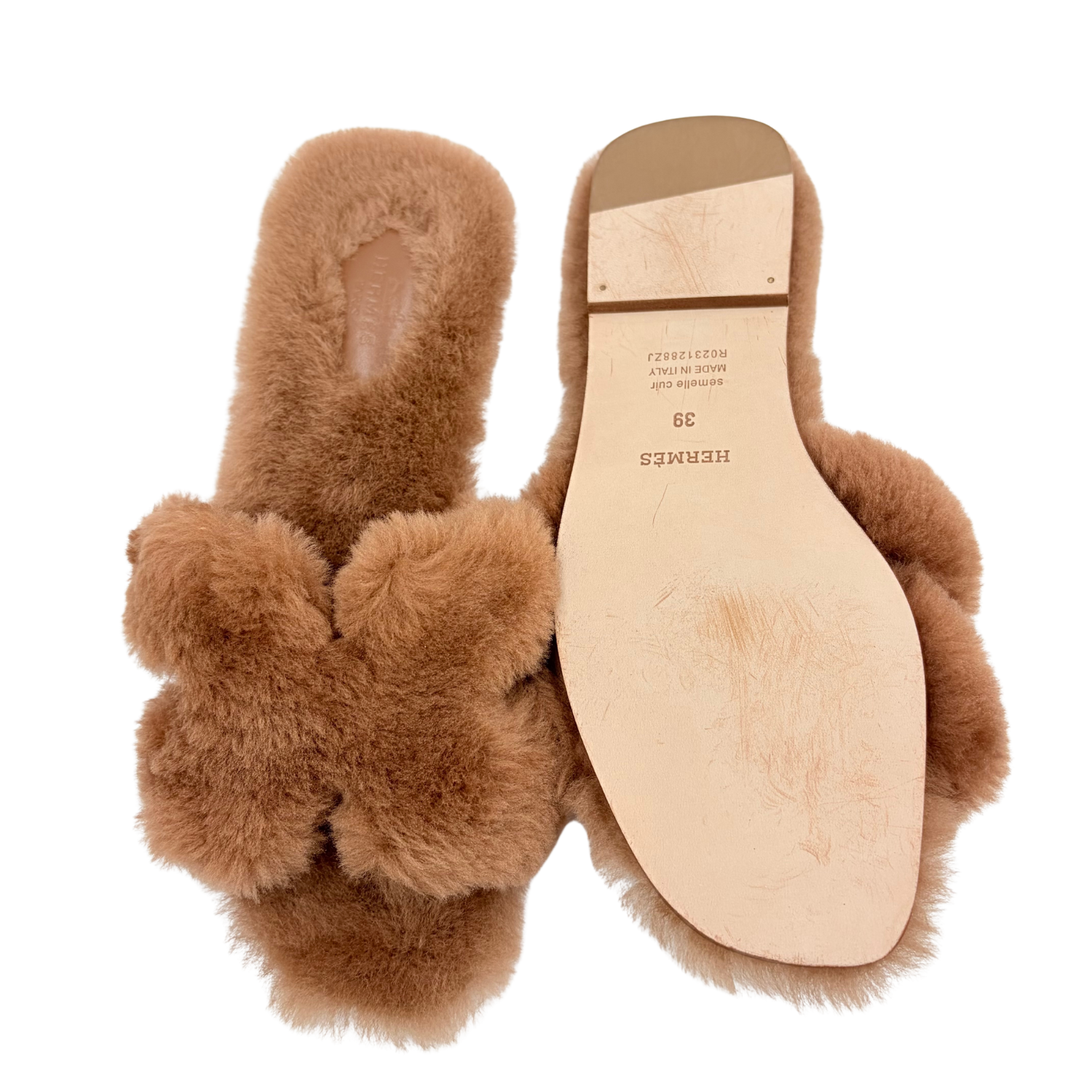 Hermès Oran Sandals Light Brown