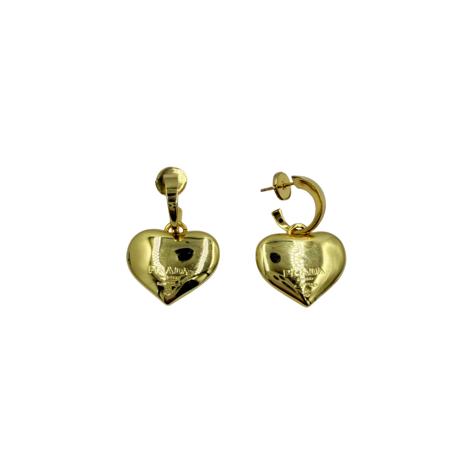 Eternal Gold Heart Drop Earrings