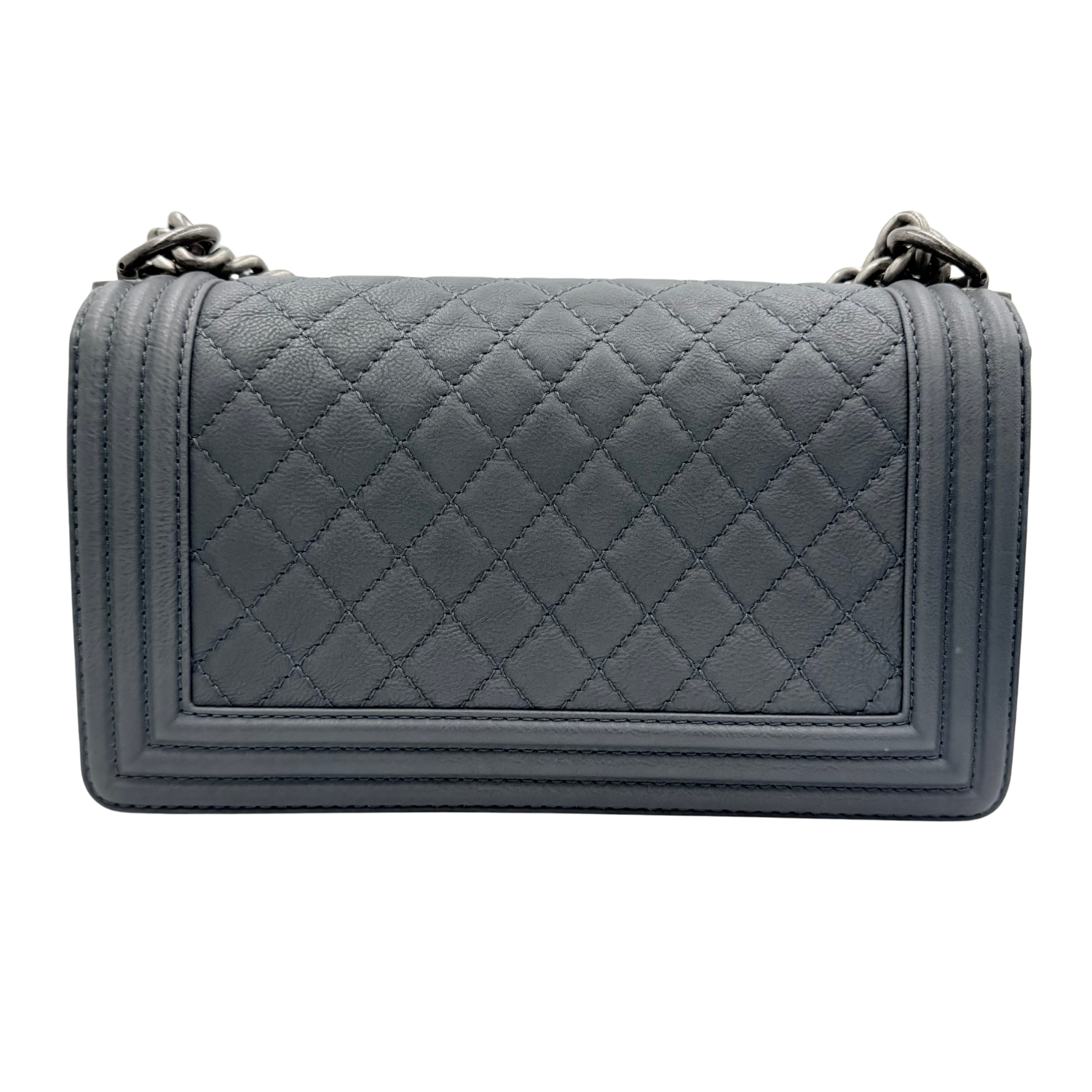Chanel Medium Paris-Dallas Cowboy Boy Bag Gray
