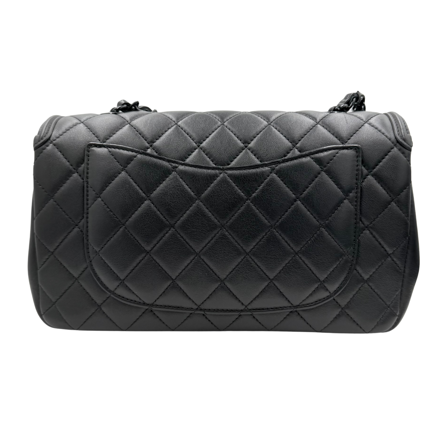 Medium CC So Black Filigree Flap Bag Black