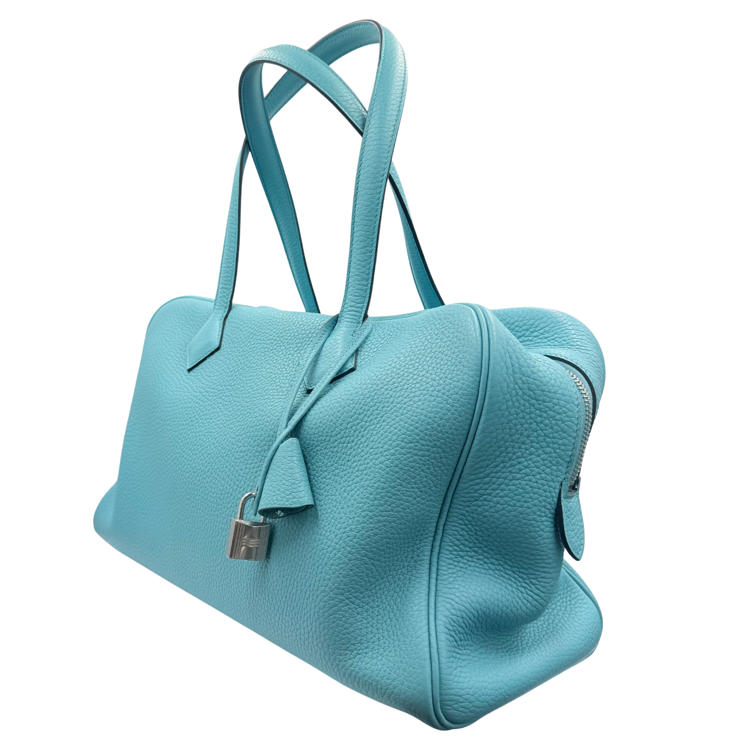 Hermès Victoria II 35 Bleu Saint Cyr