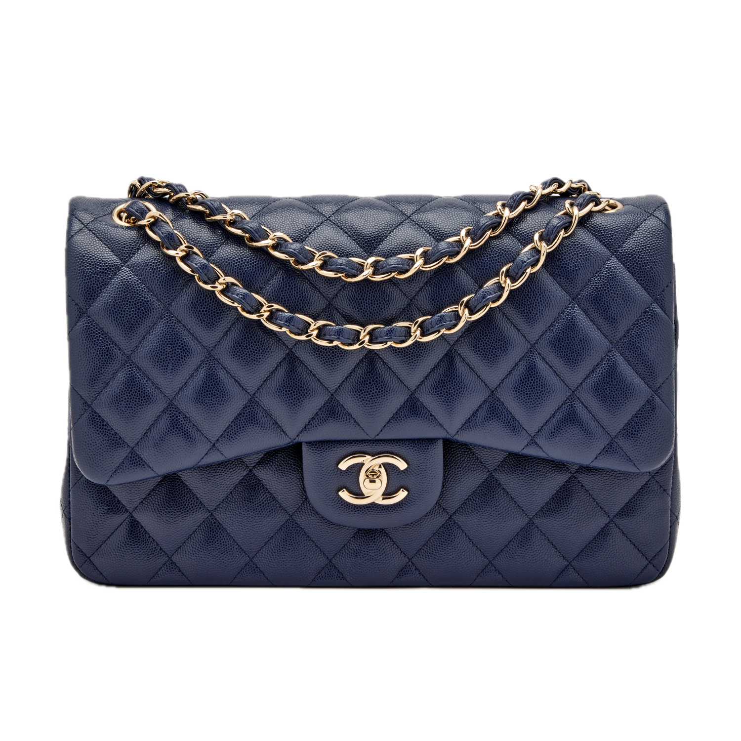 Chanel Medium Double Flap Classic Navy