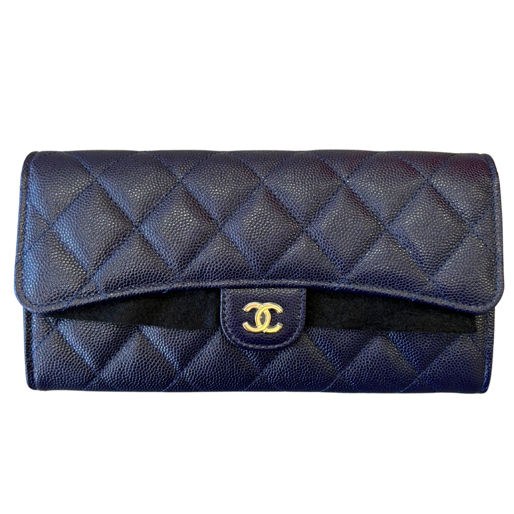 Chanel Gusset Flap Wallet