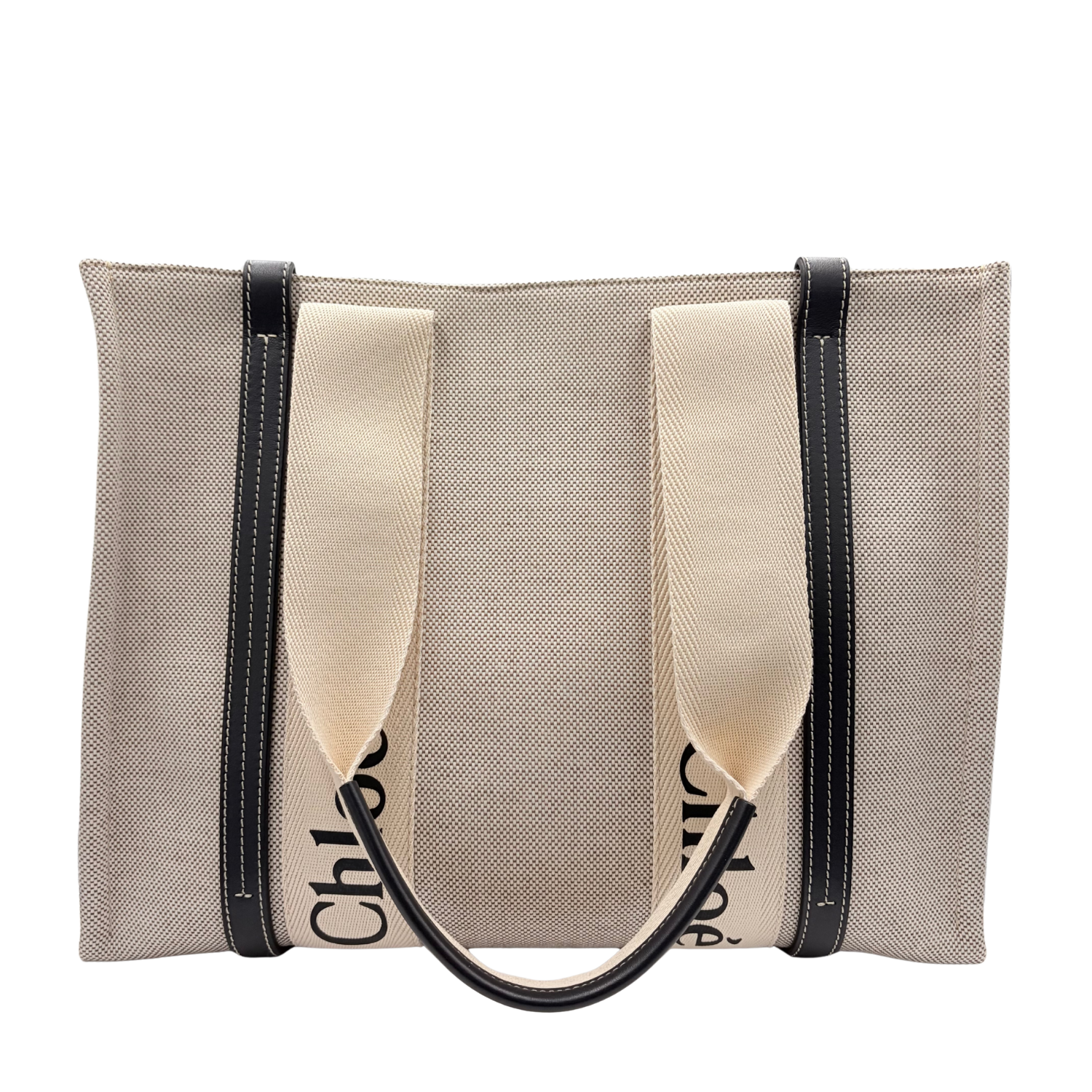 Chloé Woody Canvas Tote Canvas