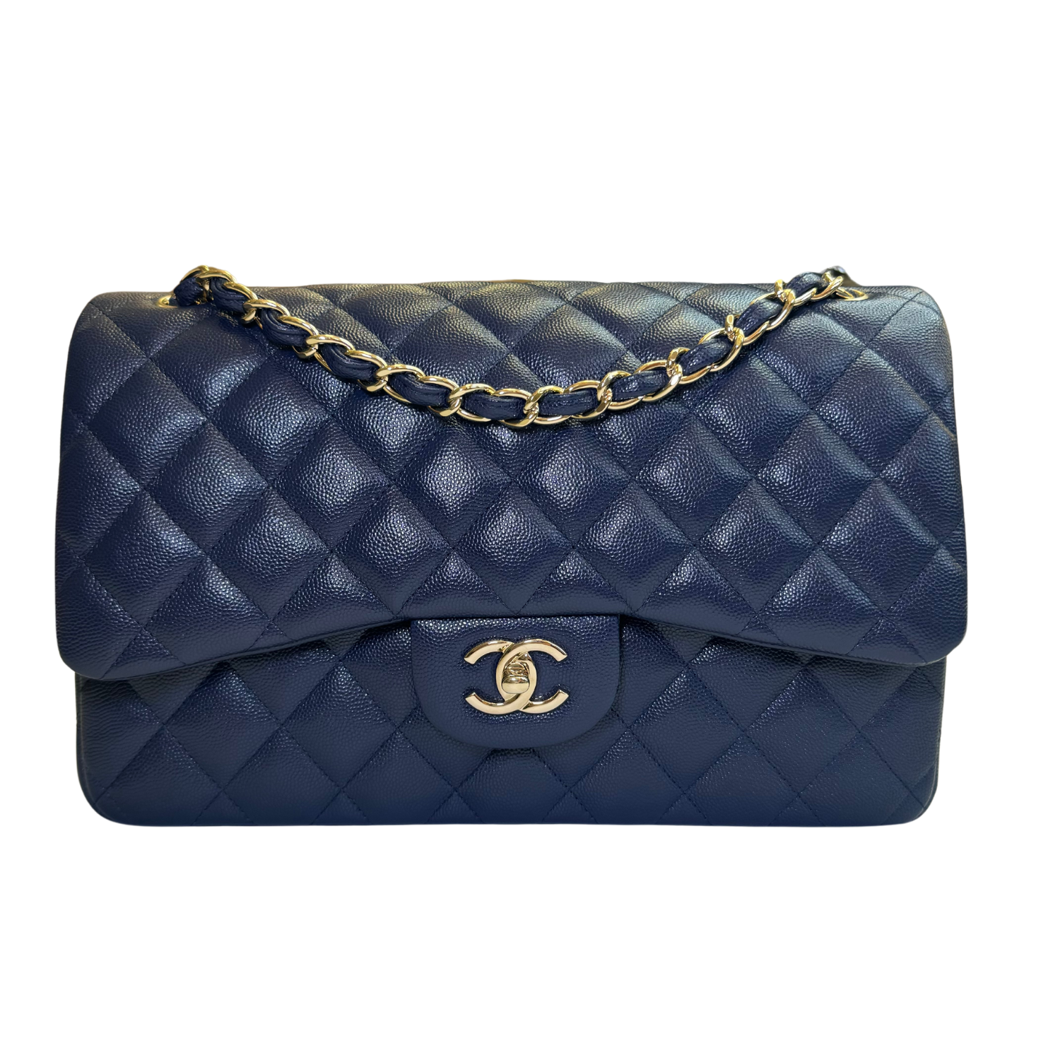 Chanel Jumbo Double Flap Classic Navy