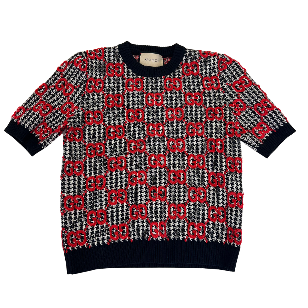 Gucci GG Wool Houndstooth Top