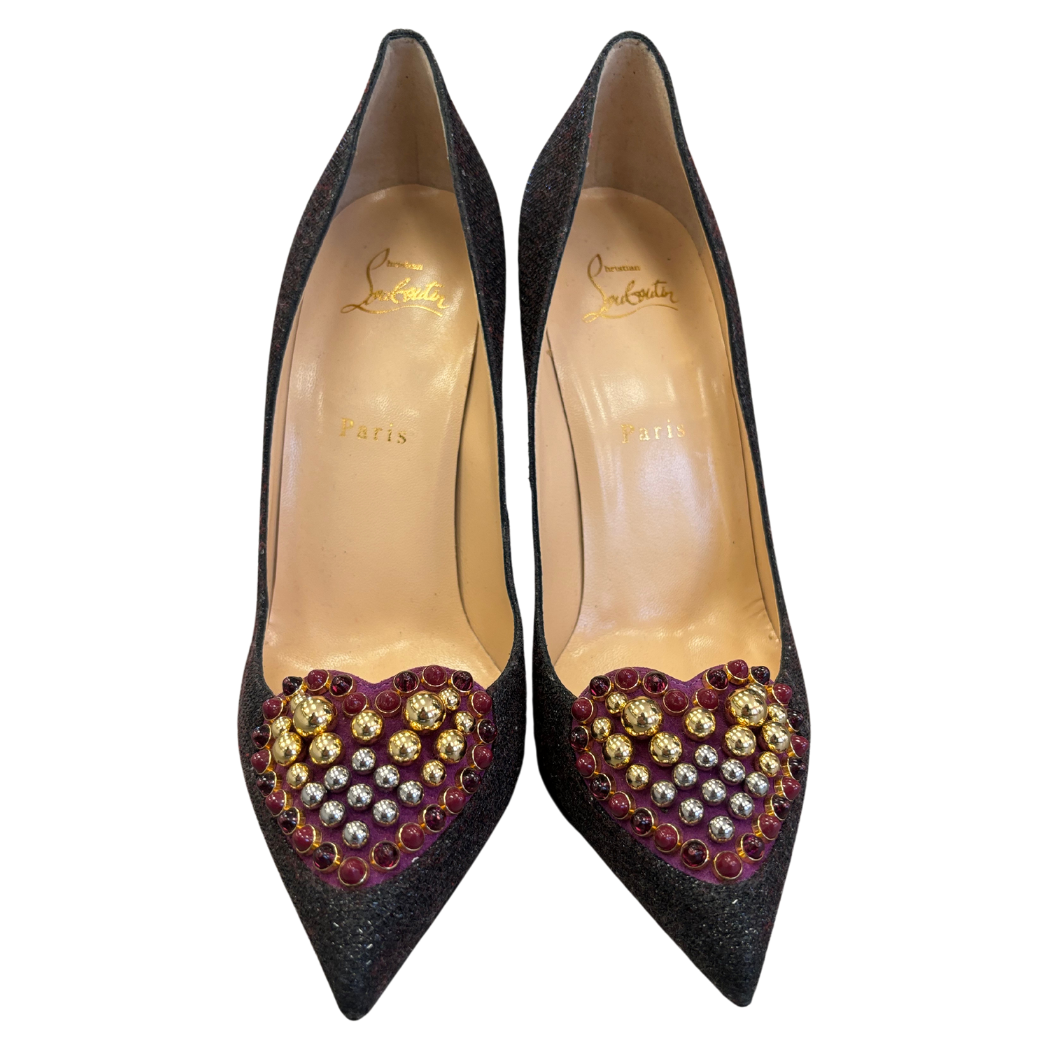 Louboutin Heart Coralta Mia Pumps