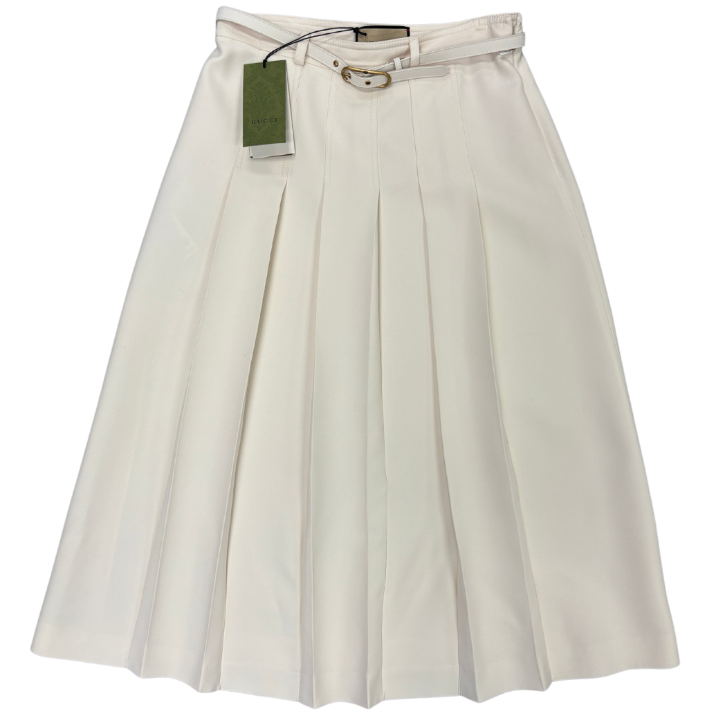 Gucci Cady Pleated Skirt