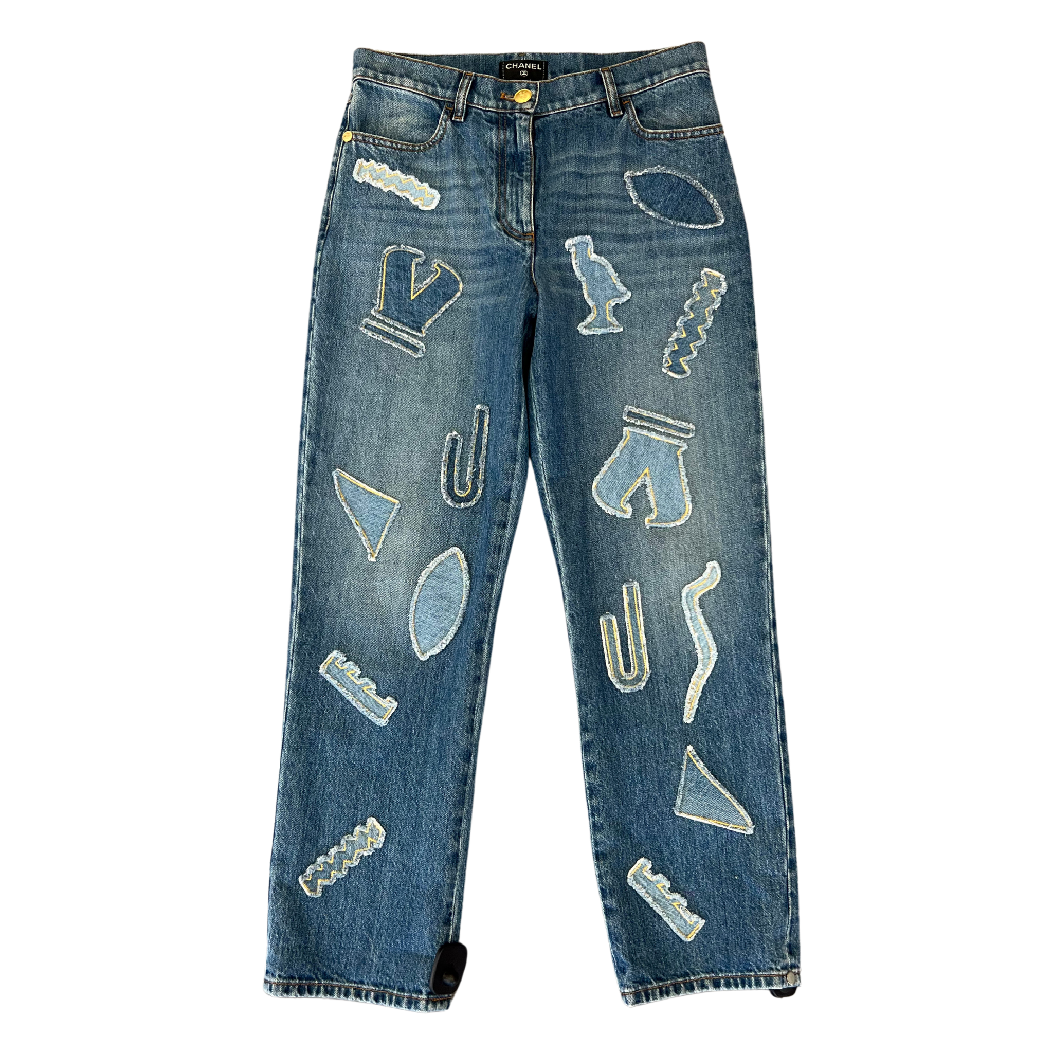 Chanel Hieroglyphics Jeans