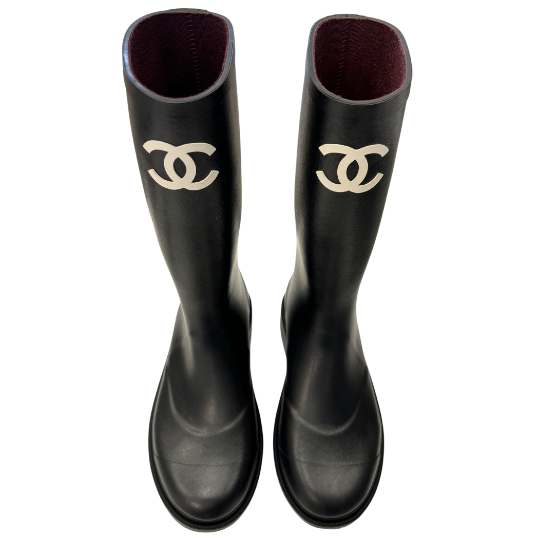 Chanel Caoutchouk High Boots