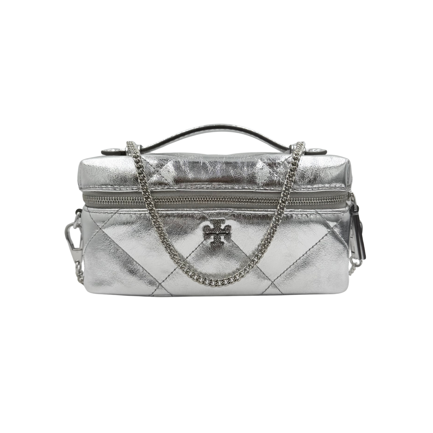 Kira Vanity Crossbody Bag Silver
