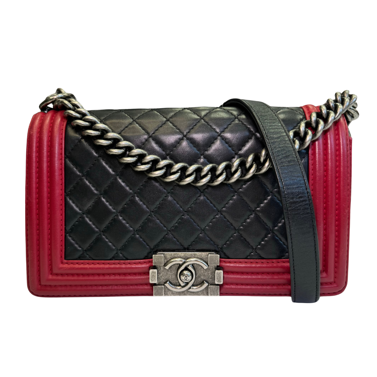 Chanel Medium Boy Bag Bicolor