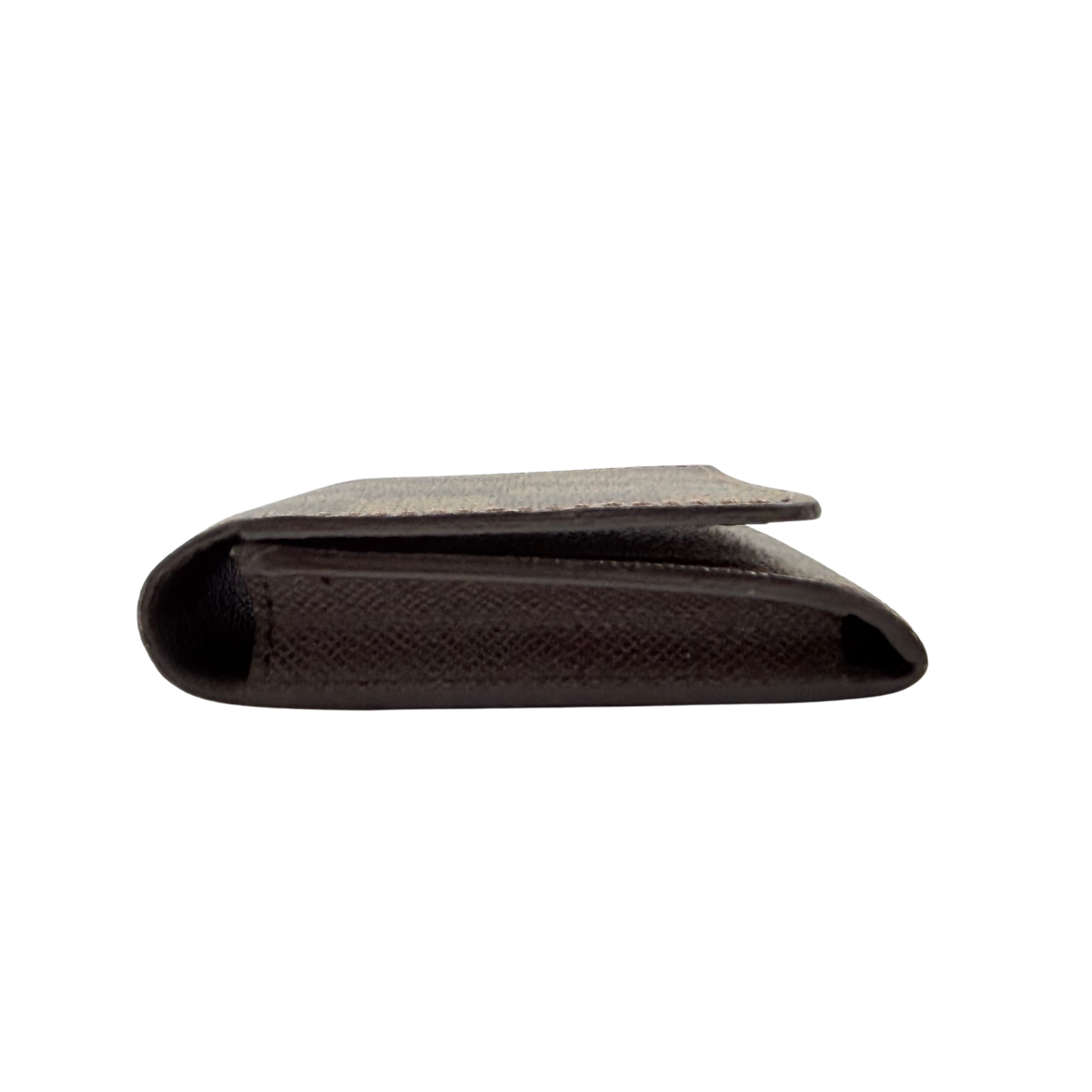 Louis Vuitton Damier Ebene Pattern Card Holder Brown
