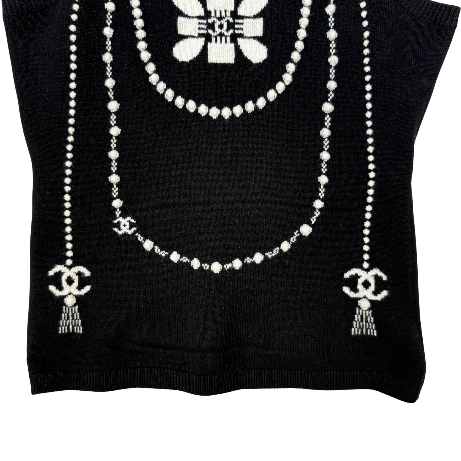 Chanel Cashmere Tank Top Black