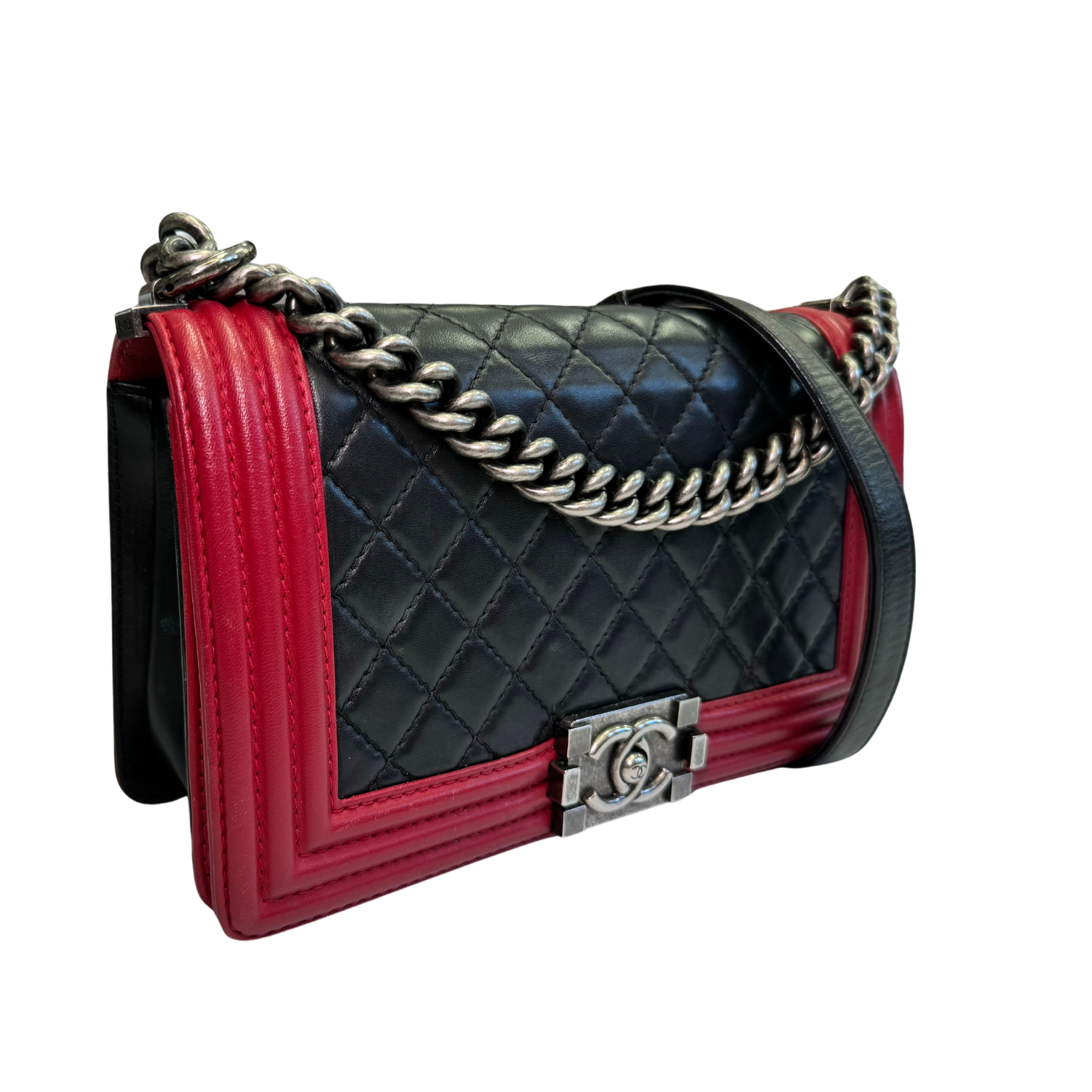 Chanel Medium Boy Bag Bicolor