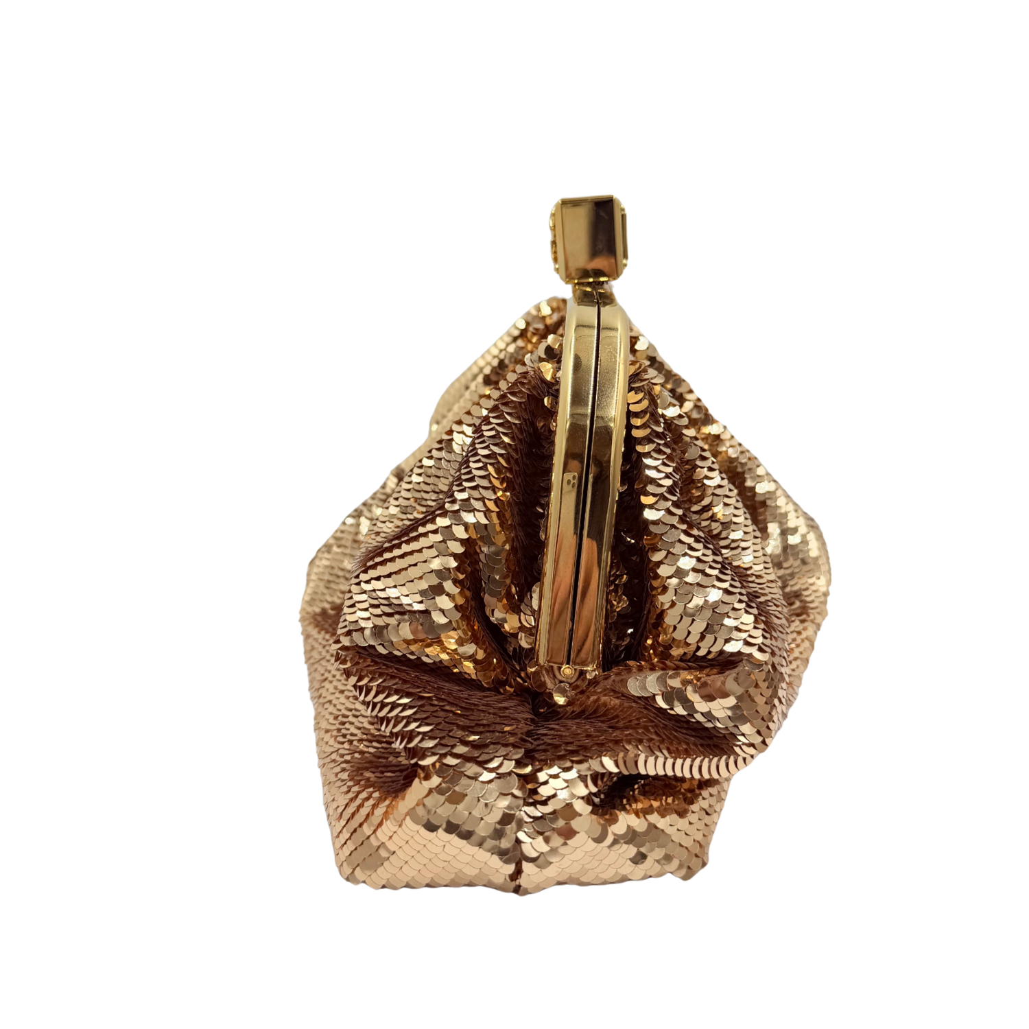 Dolce & Gabbana Small Maria Sequin Embellish Clutch Rose Gold