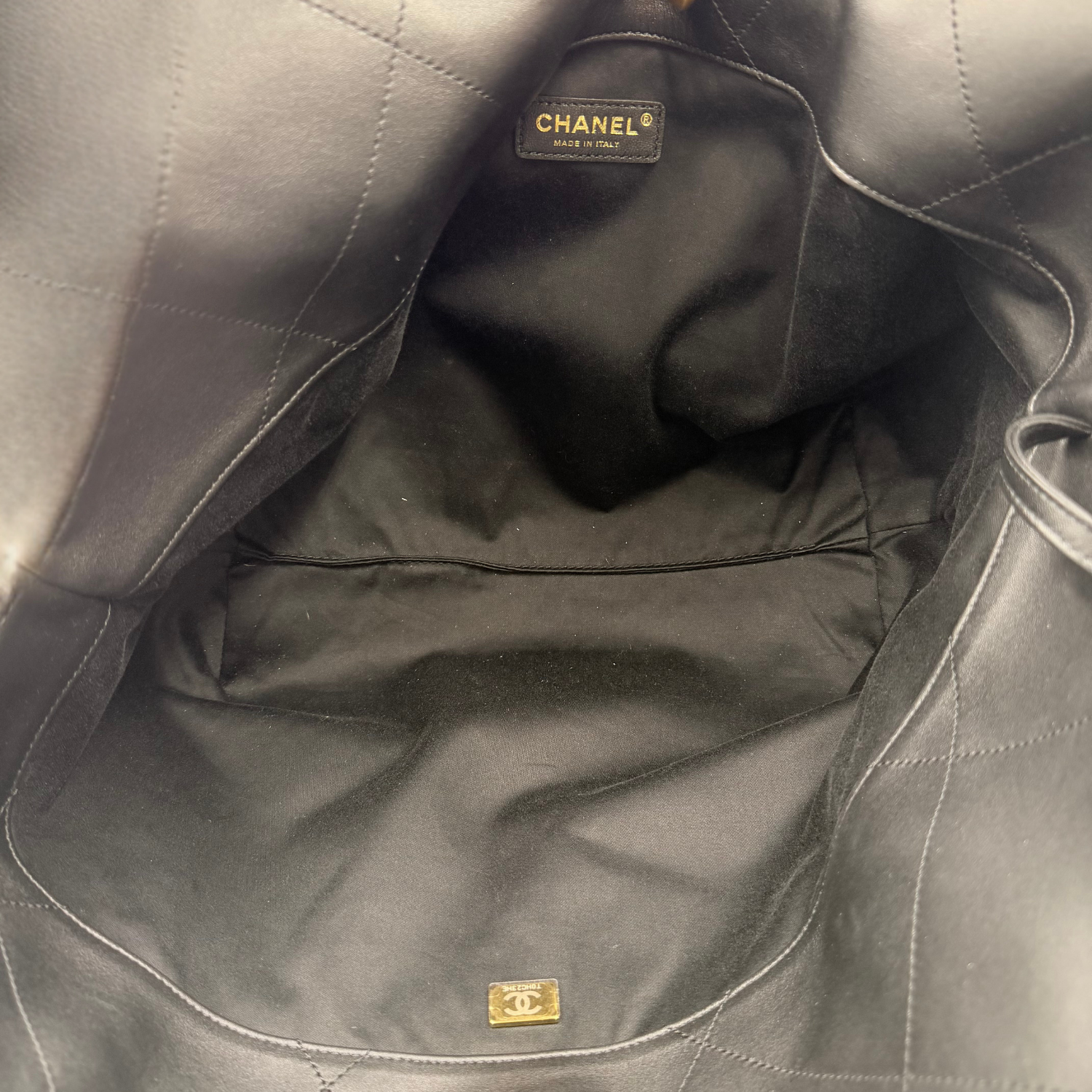Chanel Medium Coco Shopping Tote with Pouch Black