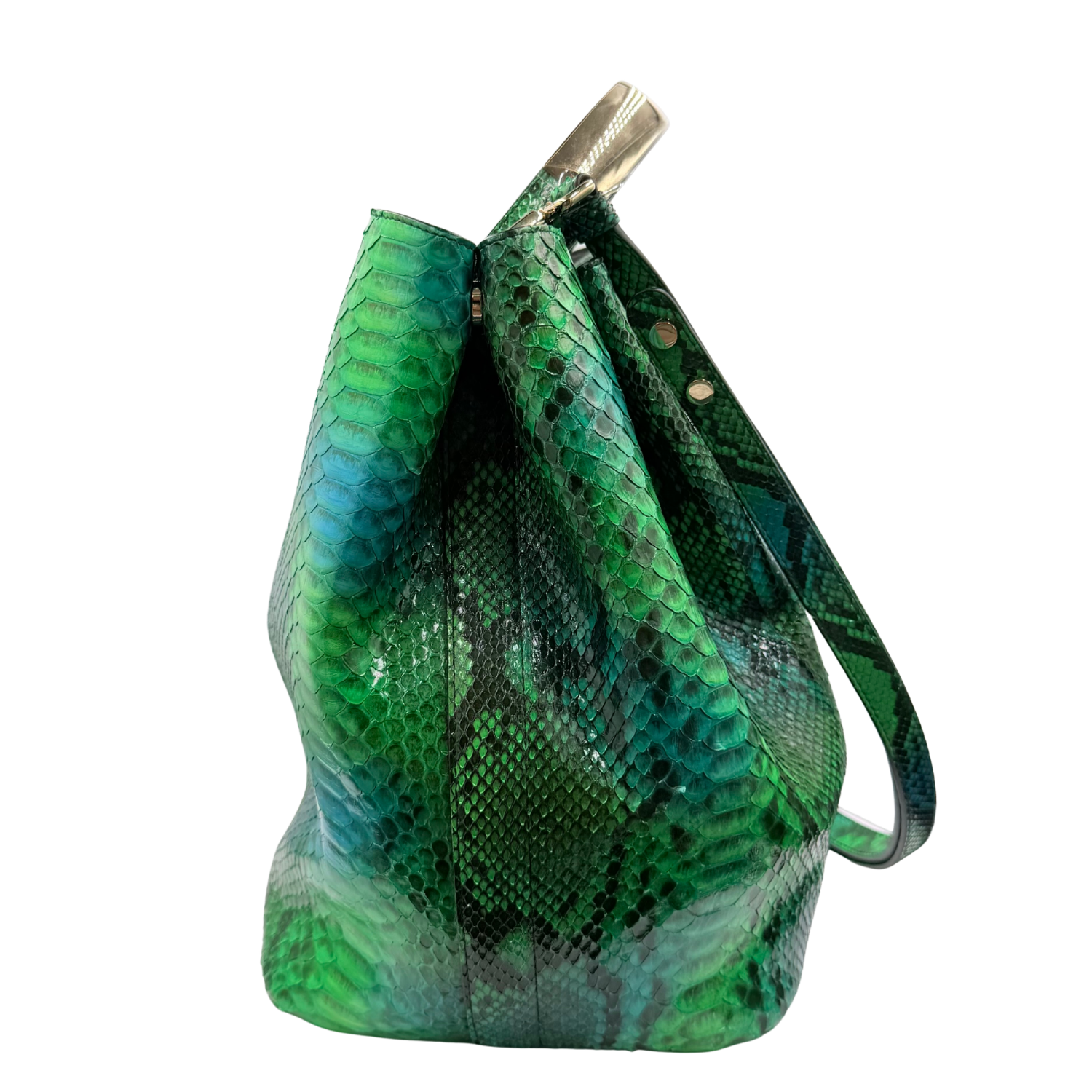 Medium Snakeskin Python Diorific Bucket Bag
