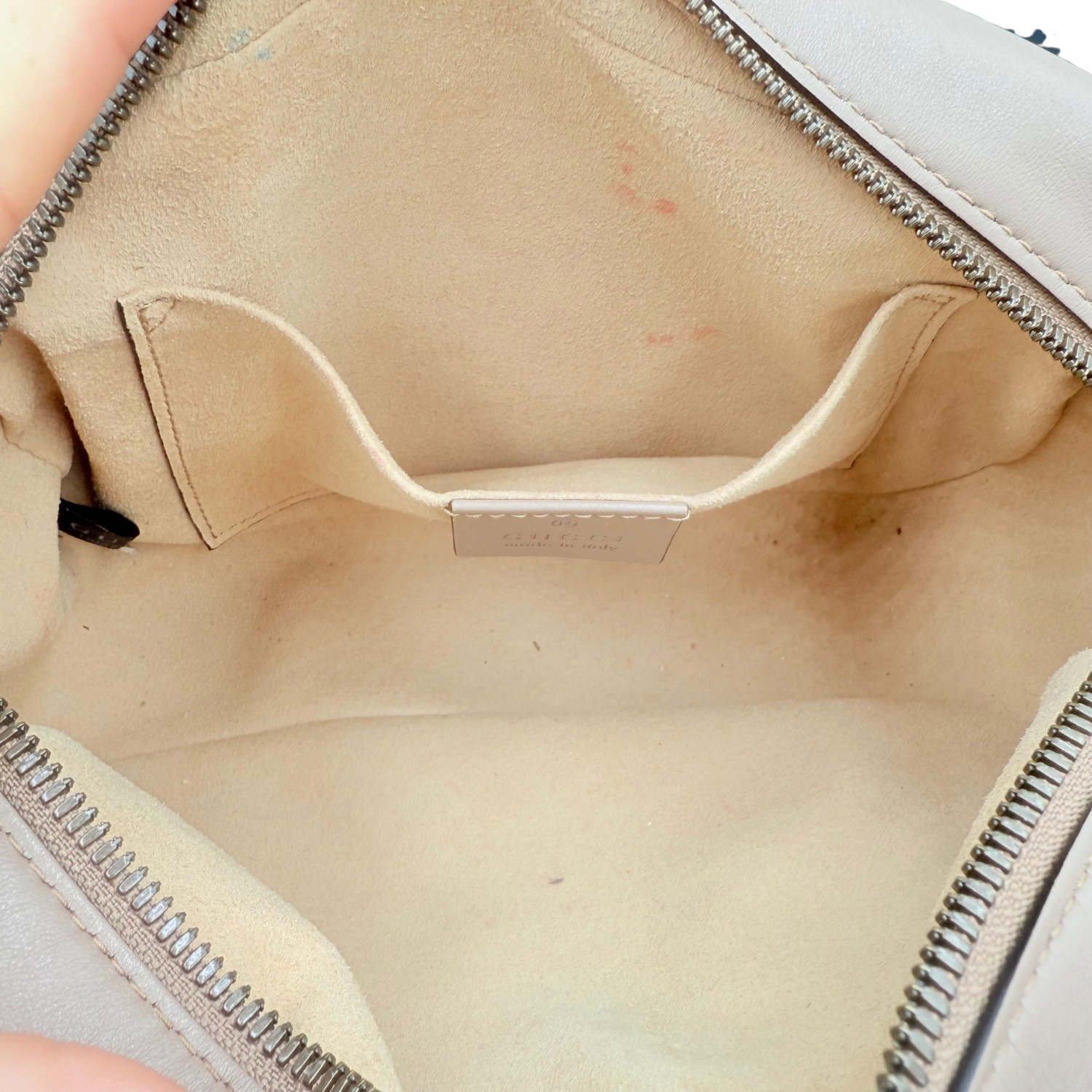Gucci GG Medium Leather Marmont Crossbody Bag Tan