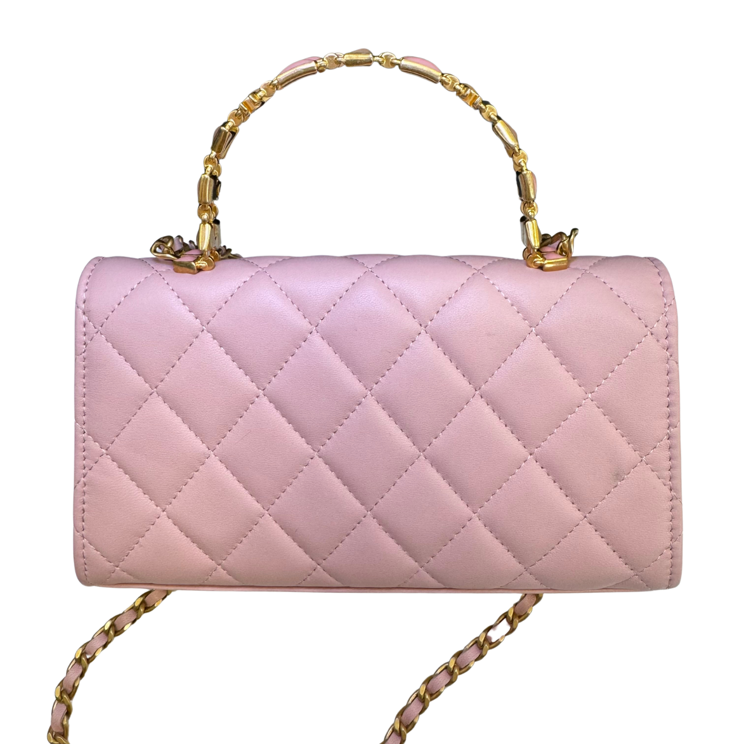 Chanel 2022 Mini Rectangular Flap Bag Pink