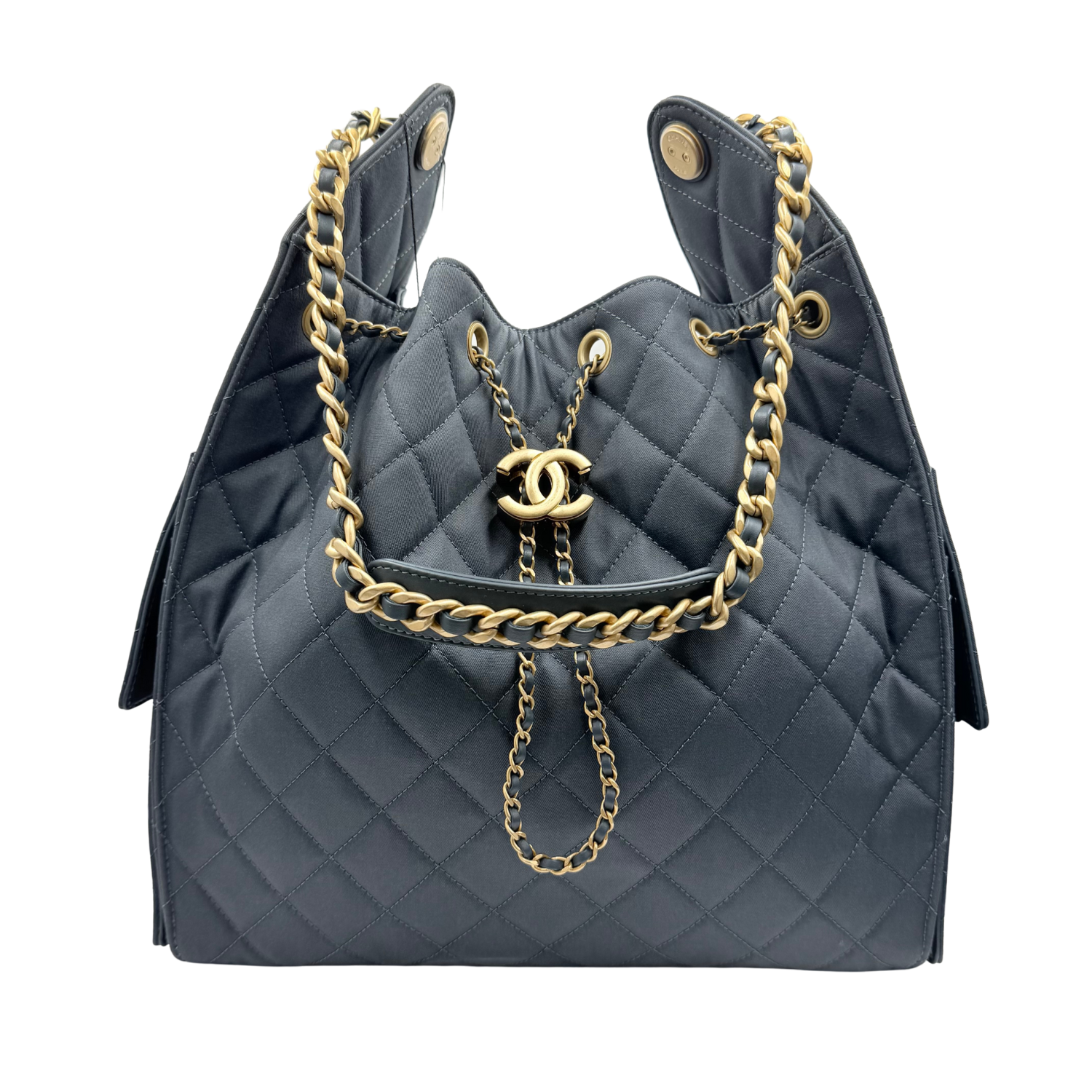 Chanel 25 Medium Handbag Dark Blue