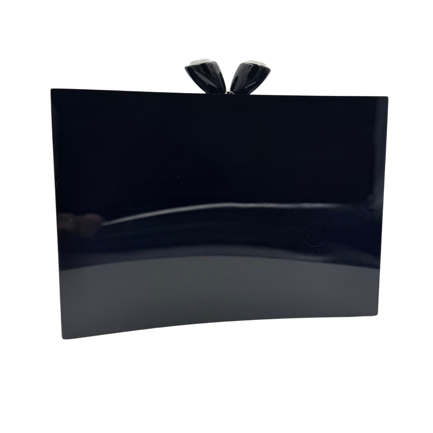 Chanel Vintage Kiss-Lock Clutch Black