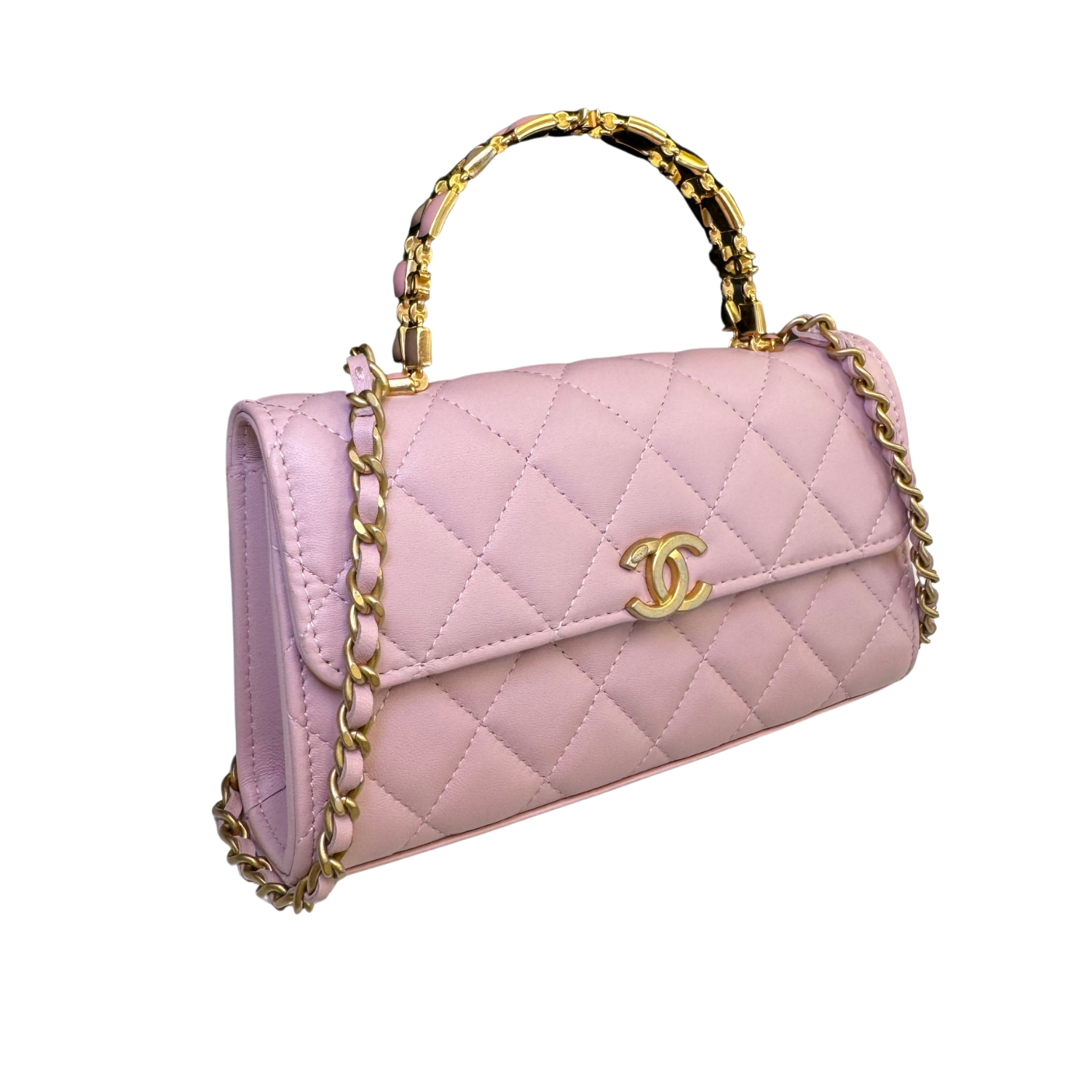 Chanel 2022 Mini Rectangular Flap Bag Pink